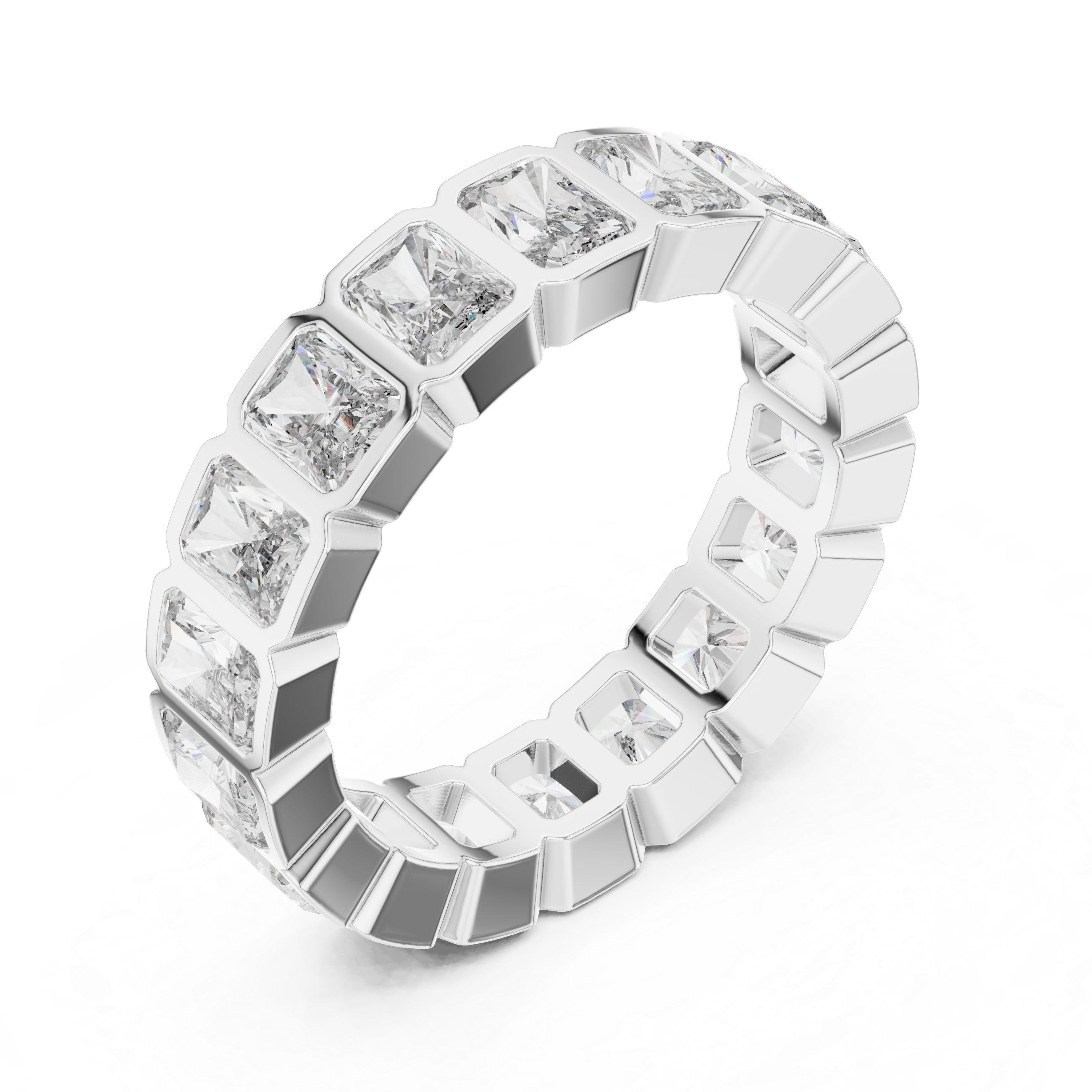 Open cuff bracelet with sleek finish.