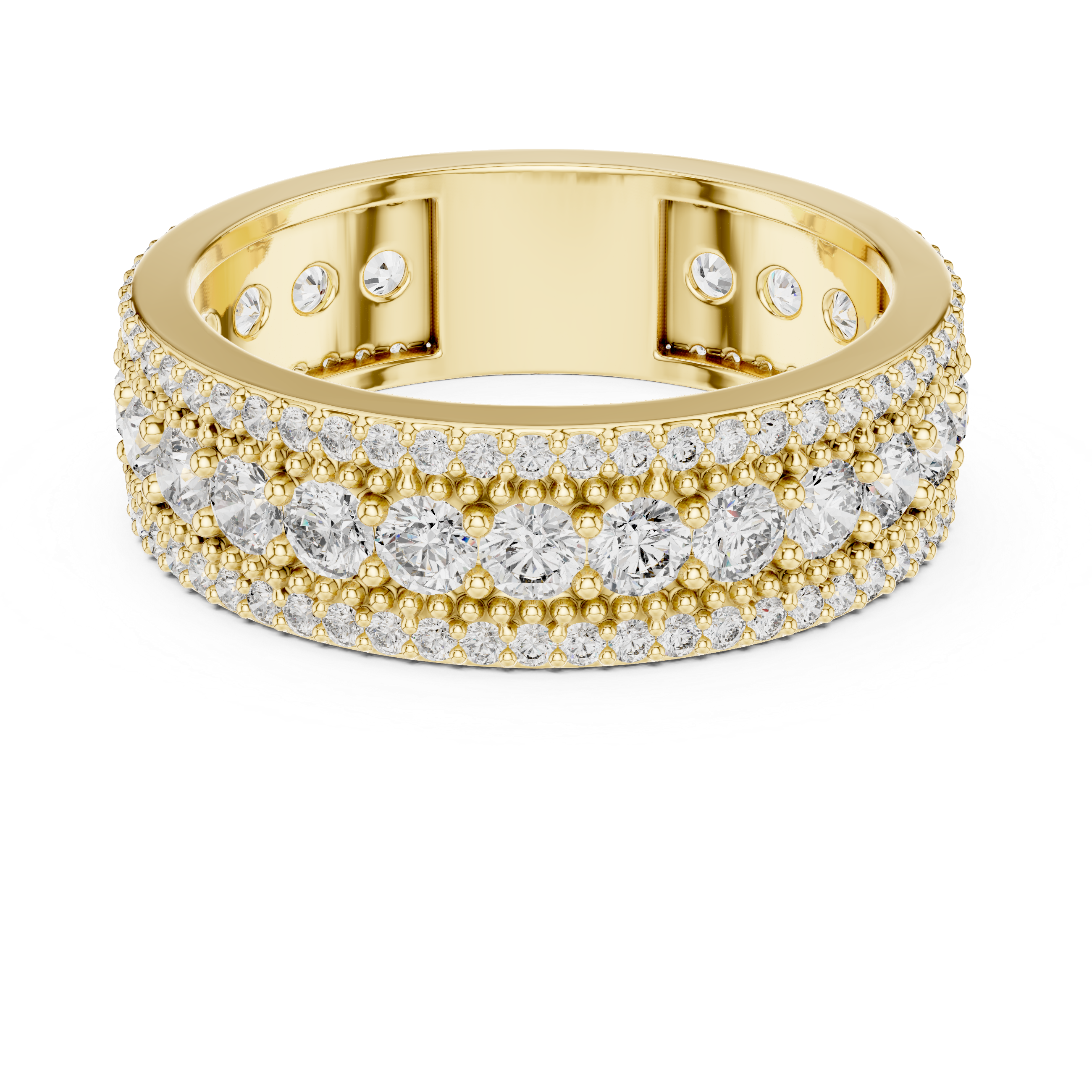 Vintage-style toe ring with decorative pattern.