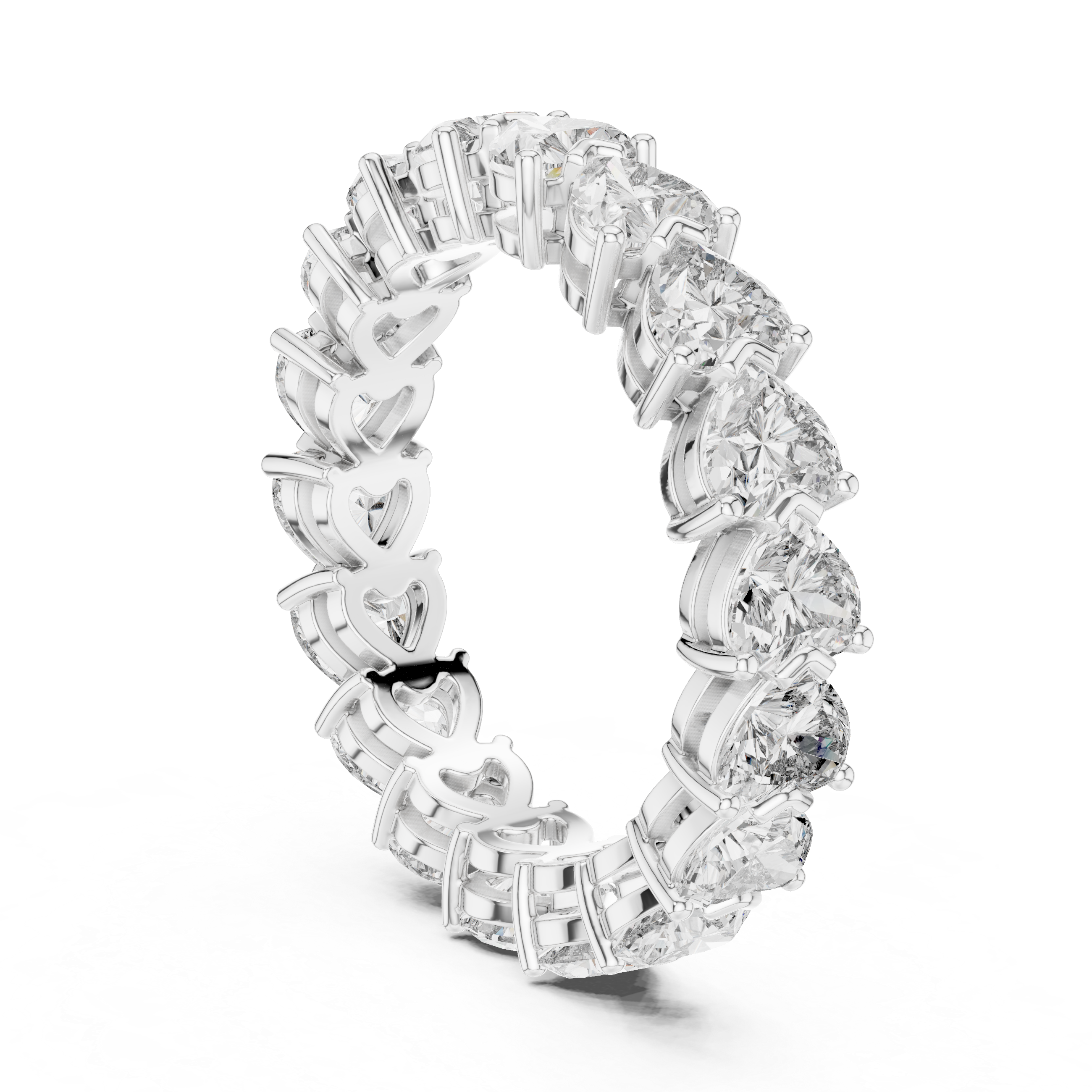 Halo cocktail ring with bold center stone.