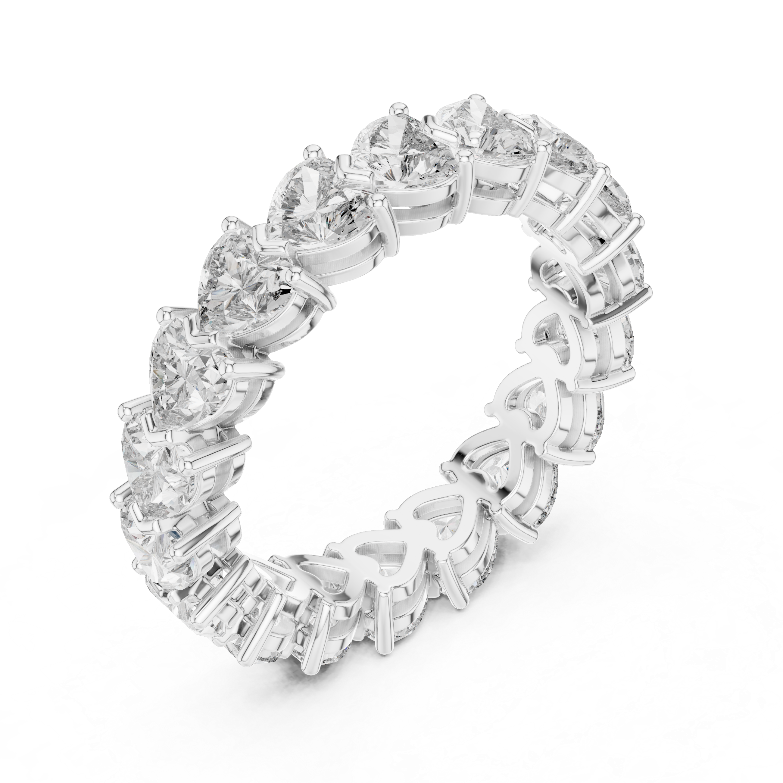 Multi-band ring with layered design.