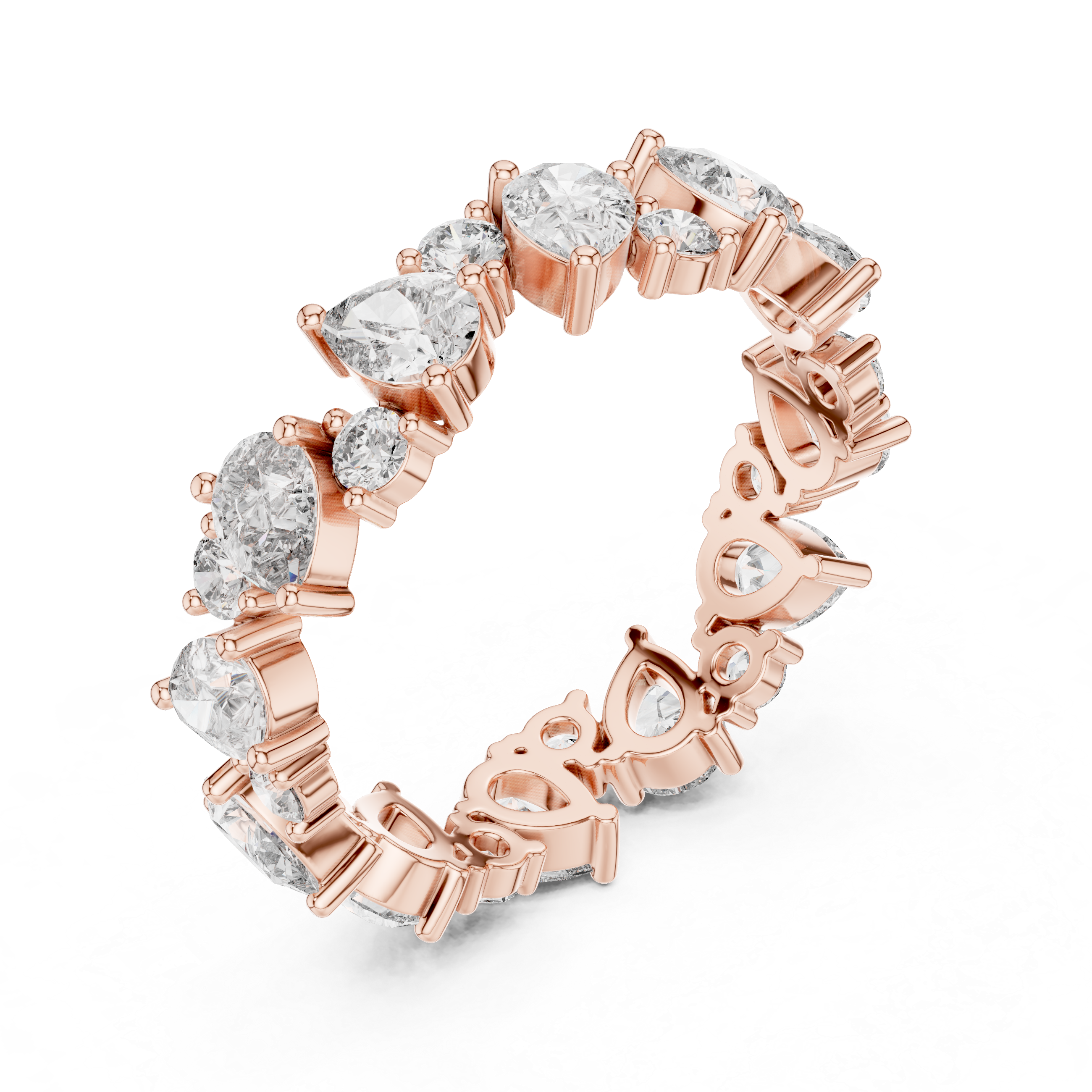 Y-shaped necklace with hanging pendant.