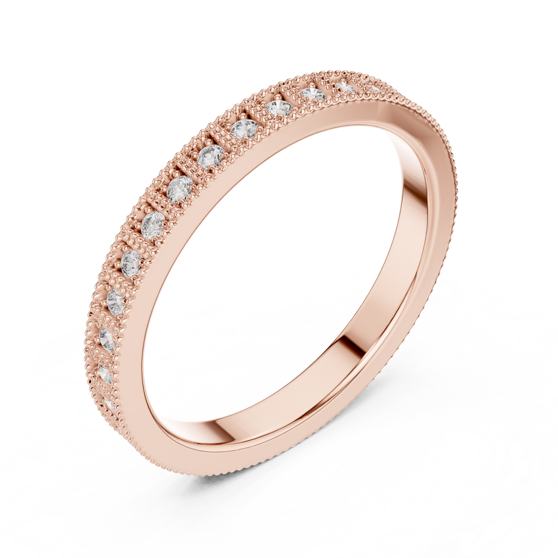 Textured gold hoop earrings.