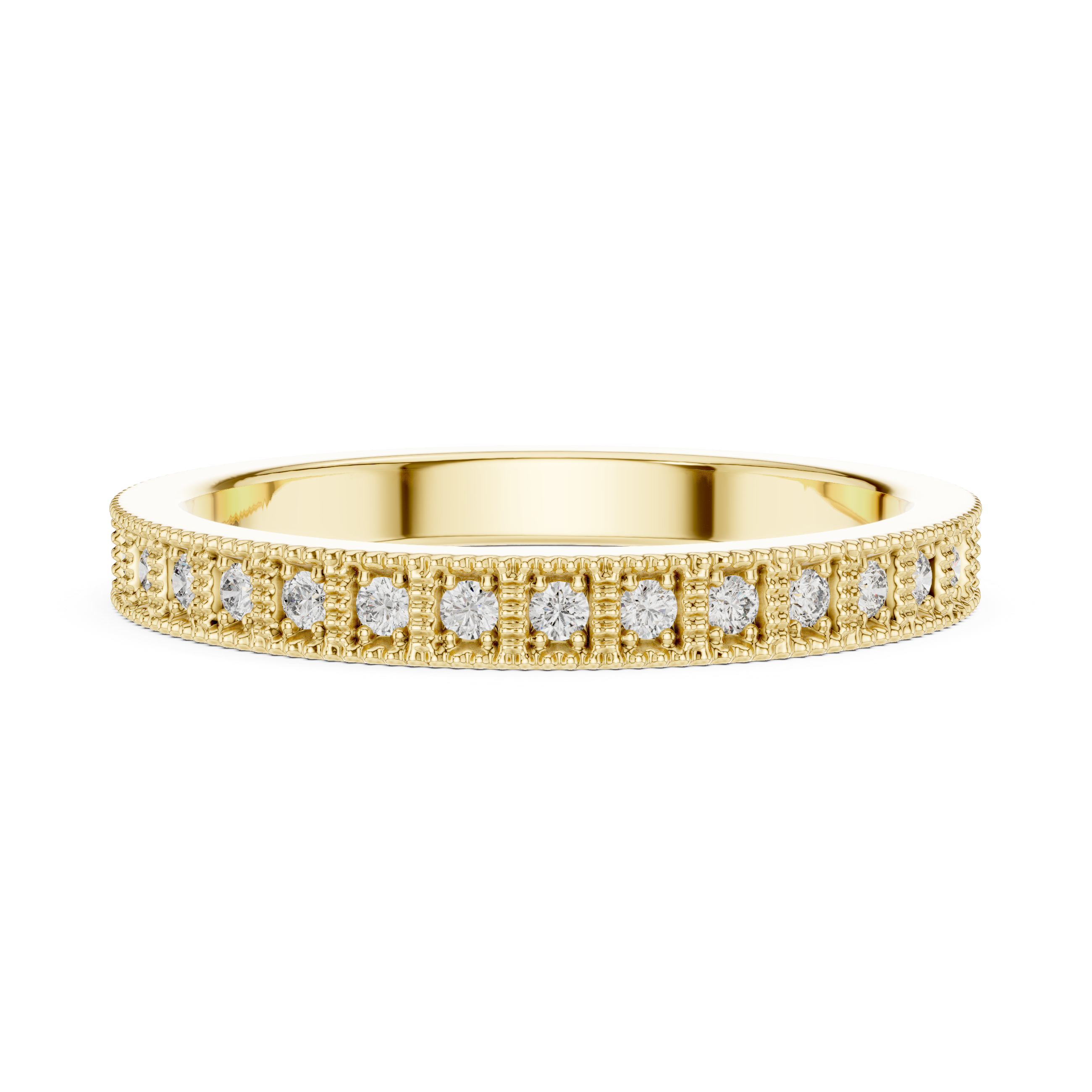 Figaro chain necklace in gold.