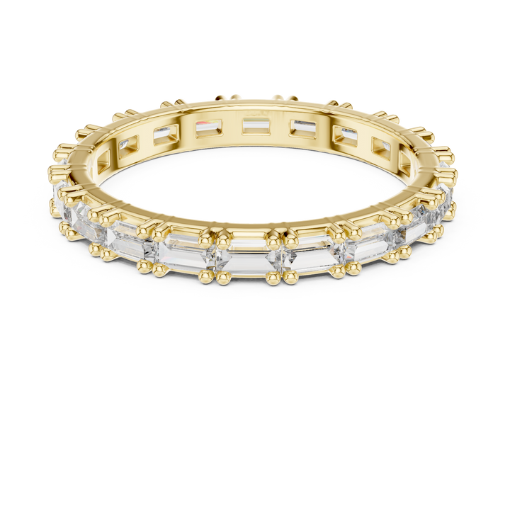 Floral toe ring with carved design.