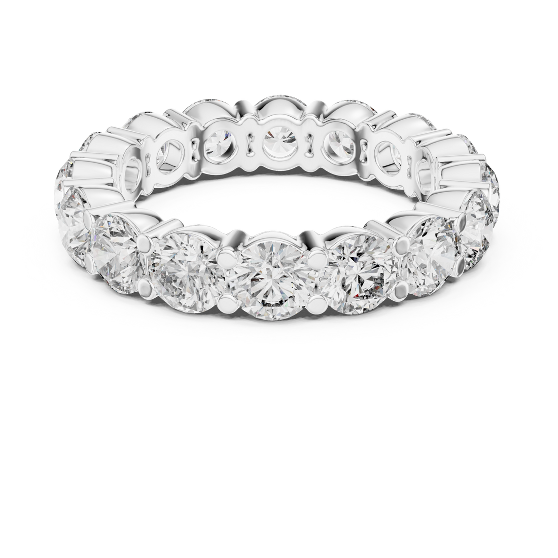 Slim diamond bracelet with sparkling stones.