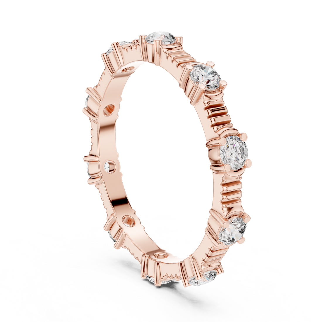 Hinged gold bracelet with engraved surface.
