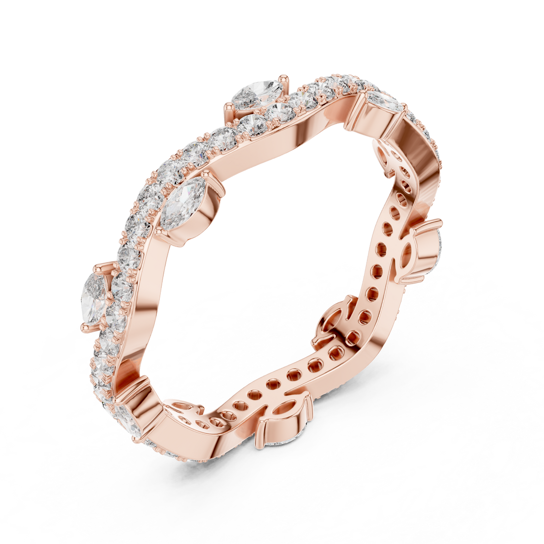 Wide collar necklace with polished finish.