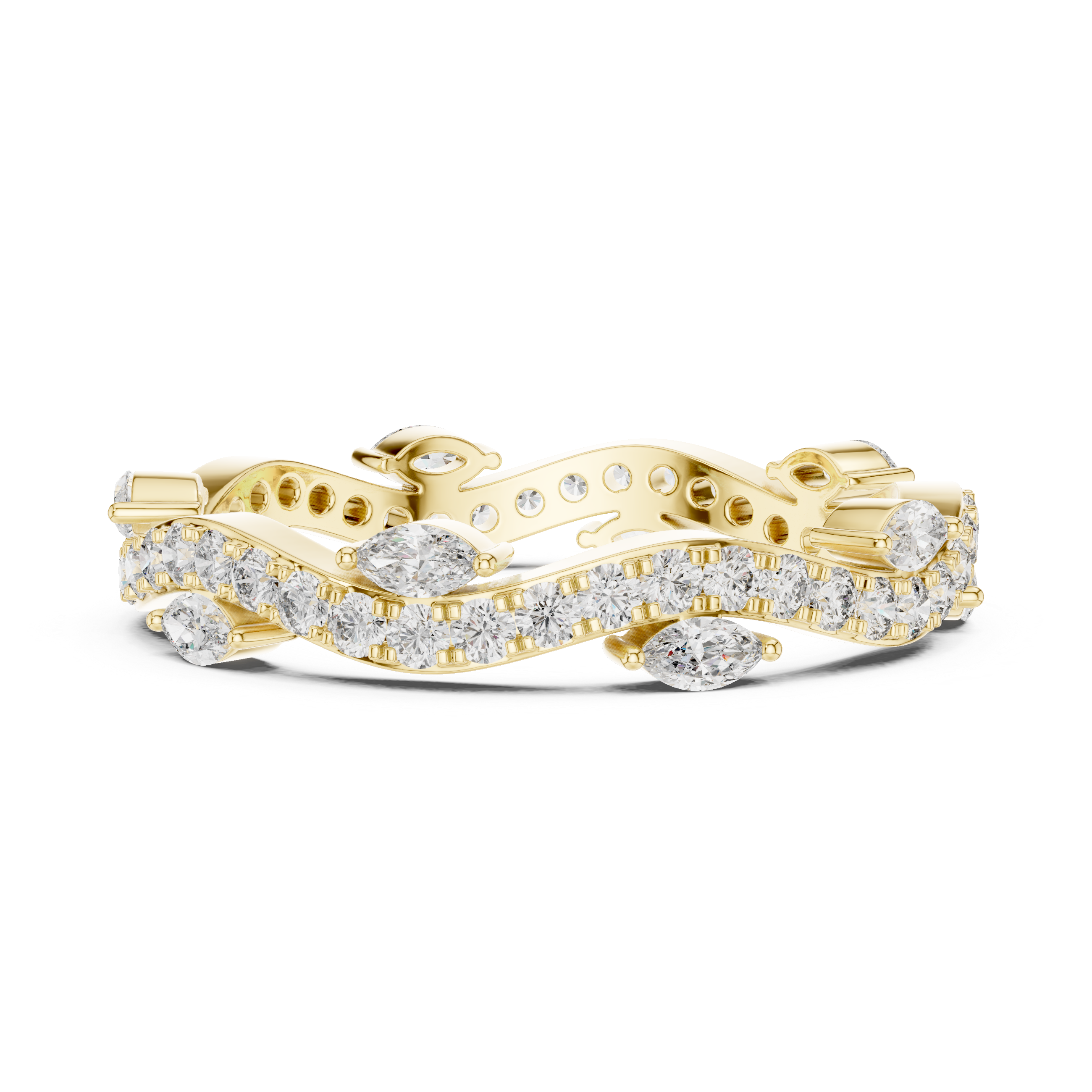 Beaded anklet with decorative elements.