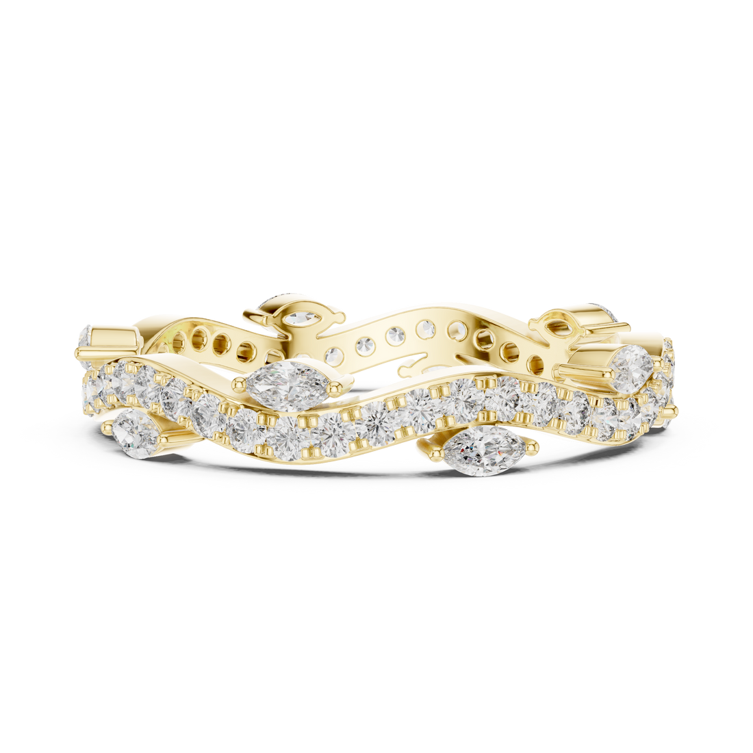Beaded anklet with decorative elements.