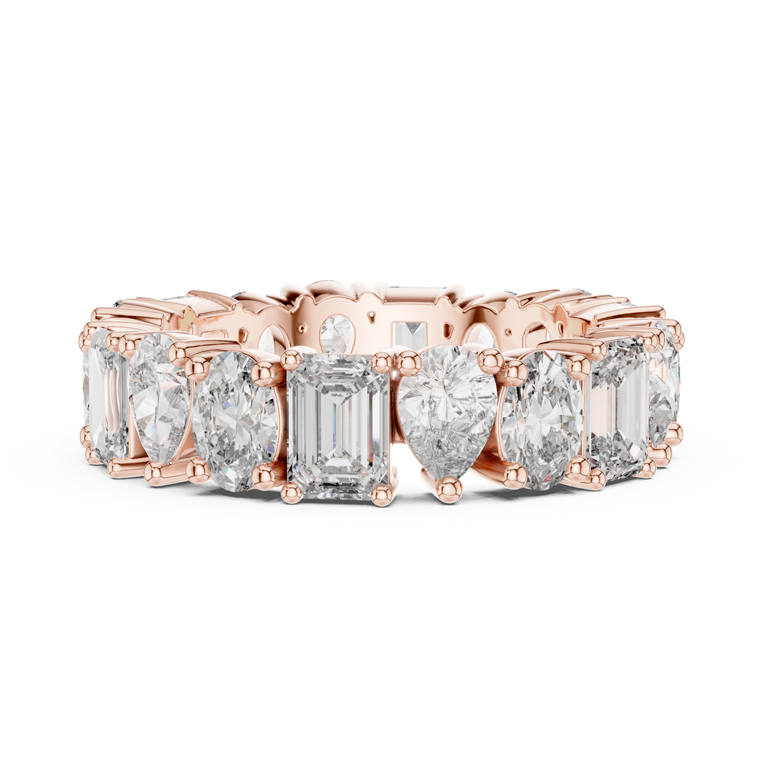 Men's diamond ring with bold design.