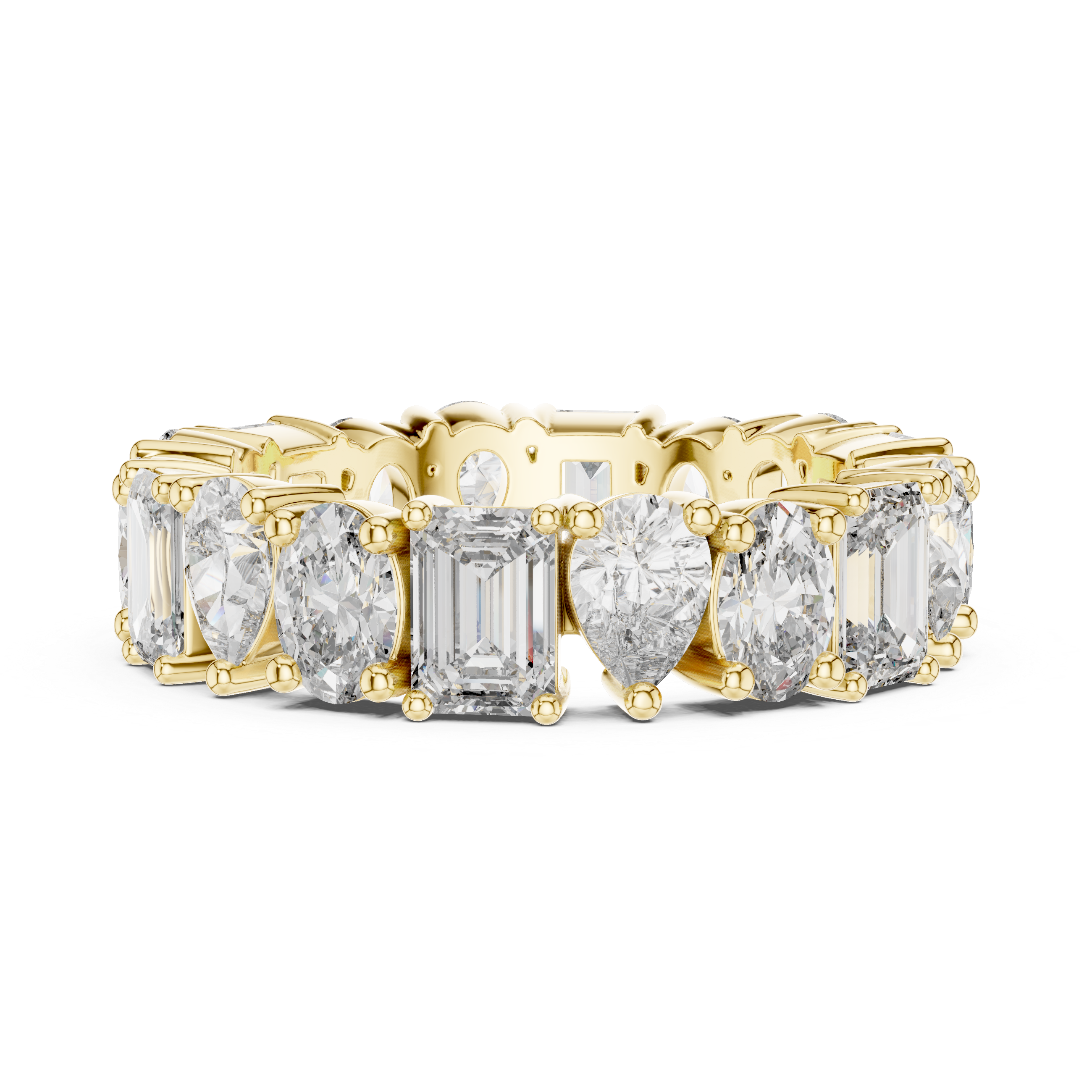 Halo ring with sparkling diamond border.
