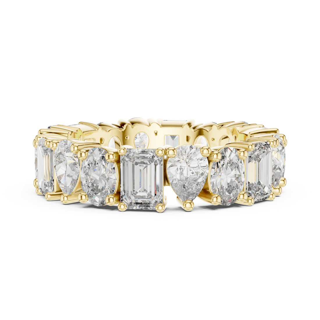 Halo ring with sparkling diamond border.