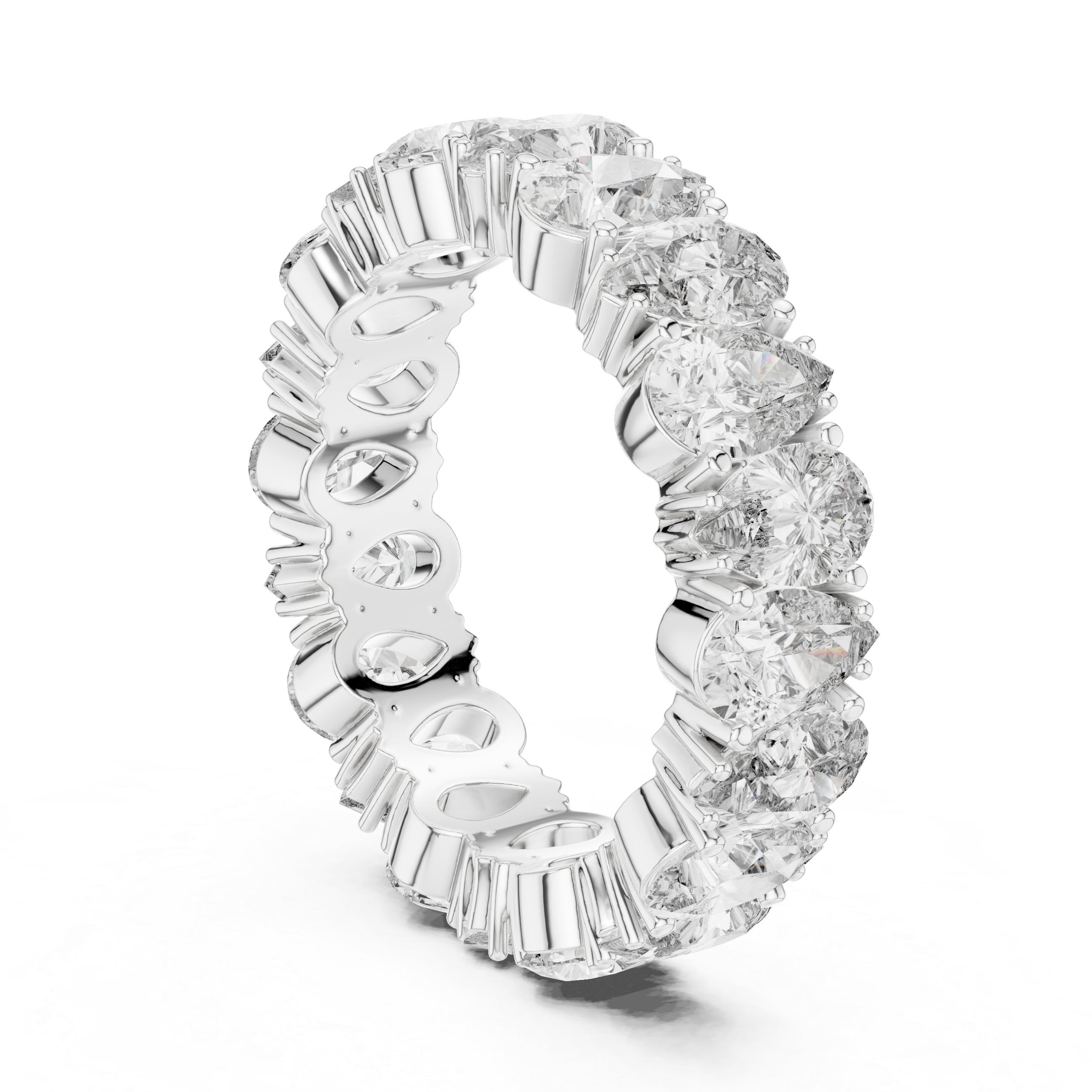 Beaded bracelet with smooth metal beads.