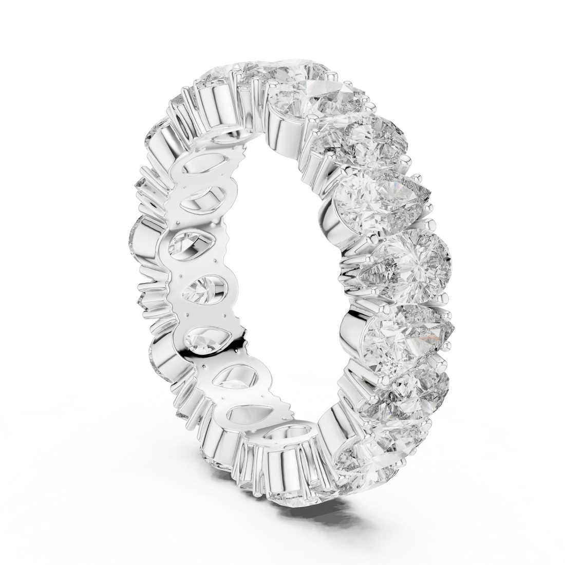 Beaded bracelet with smooth metal beads.