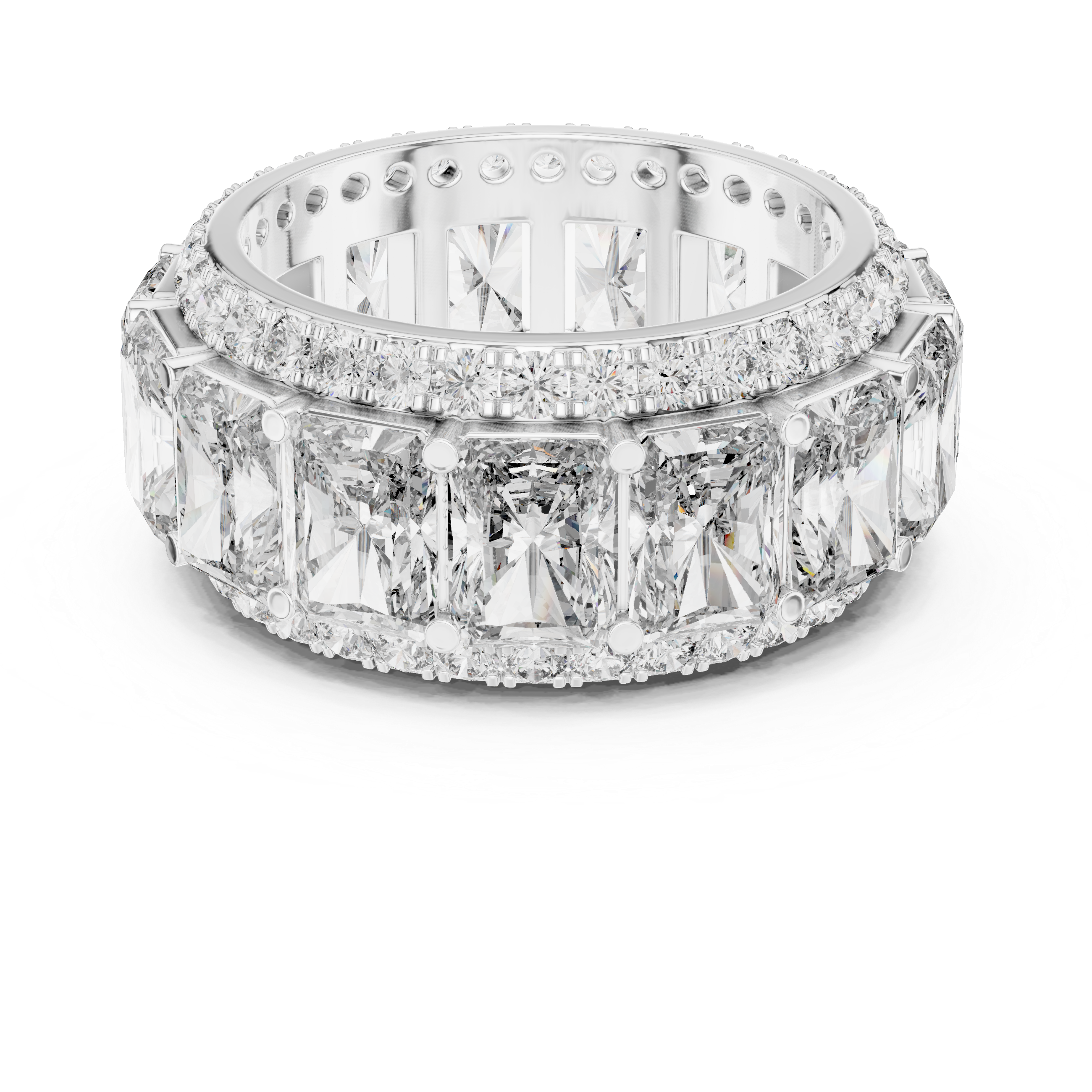 Celebration ring with colorful gemstone.
