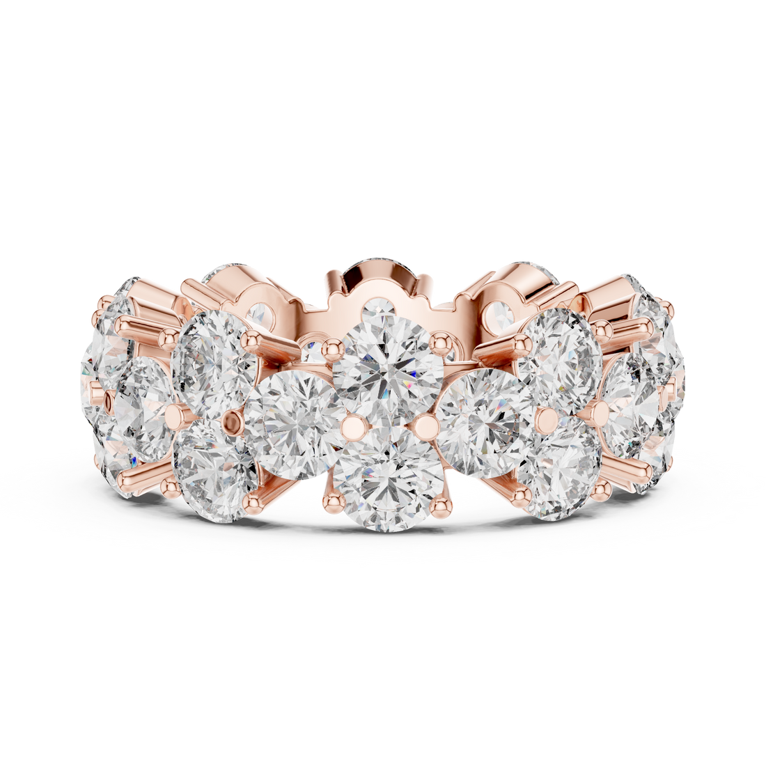 Diamond stud earrings with classic sparkle.