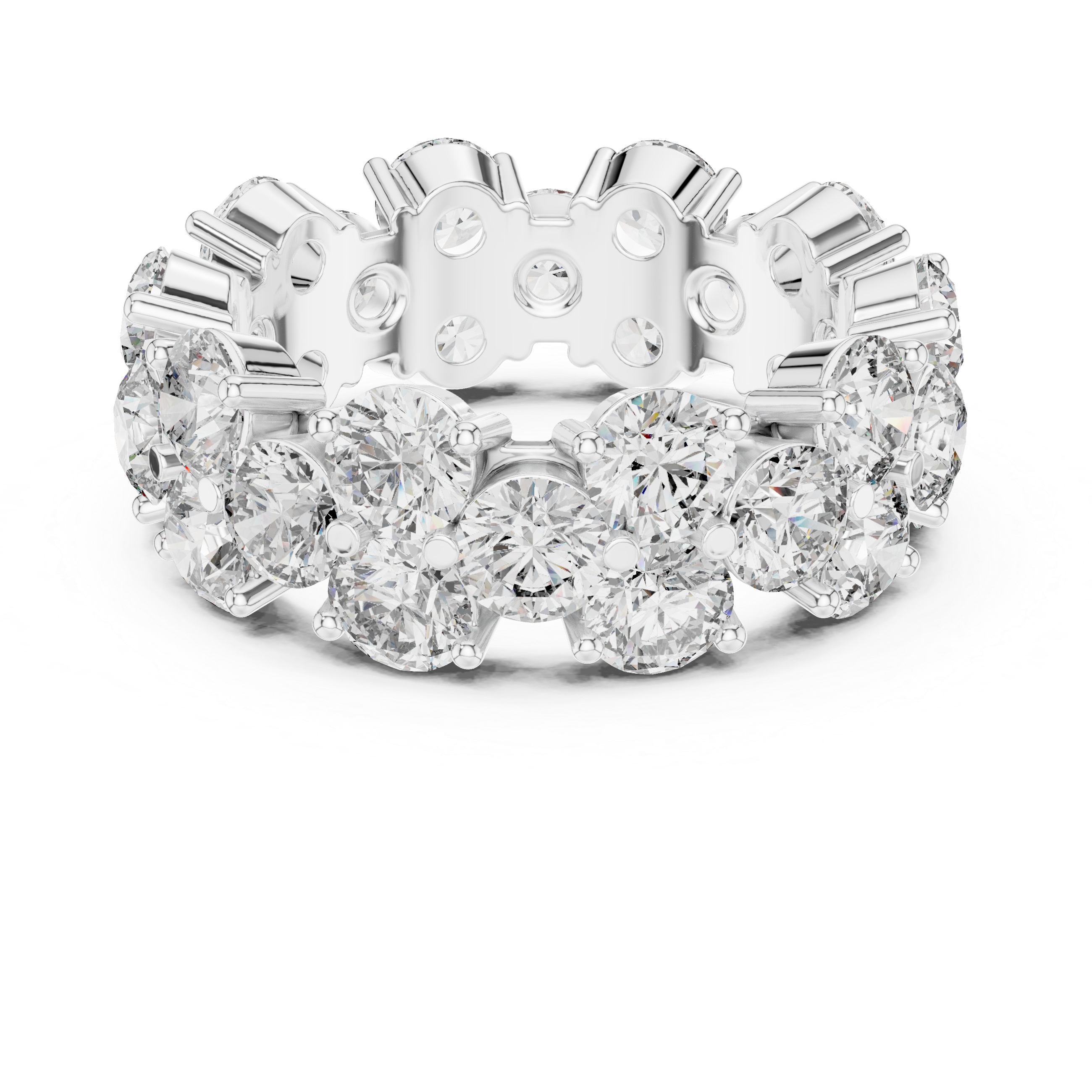 Diamond bangle with sparkling detail.