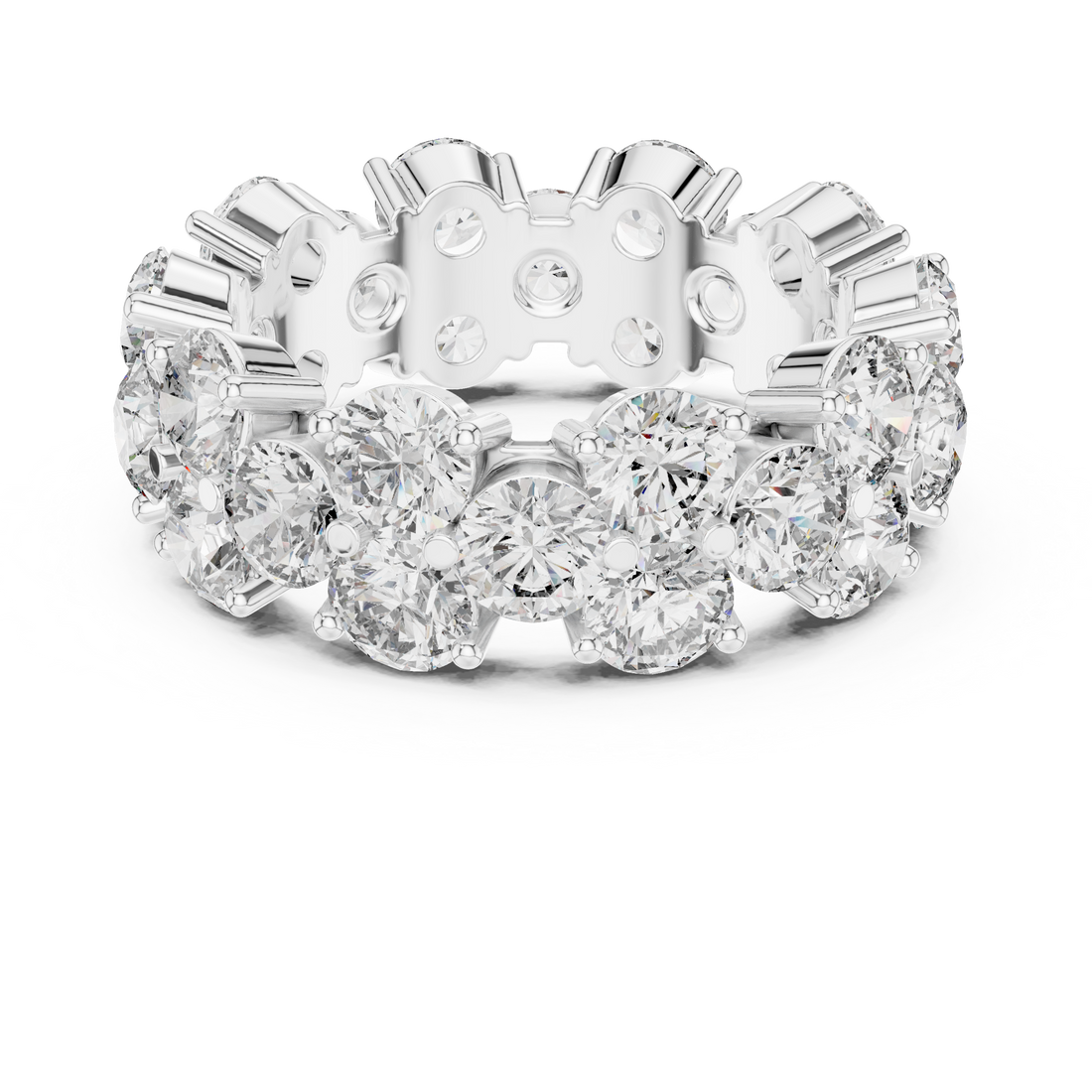 Diamond bangle with sparkling detail.