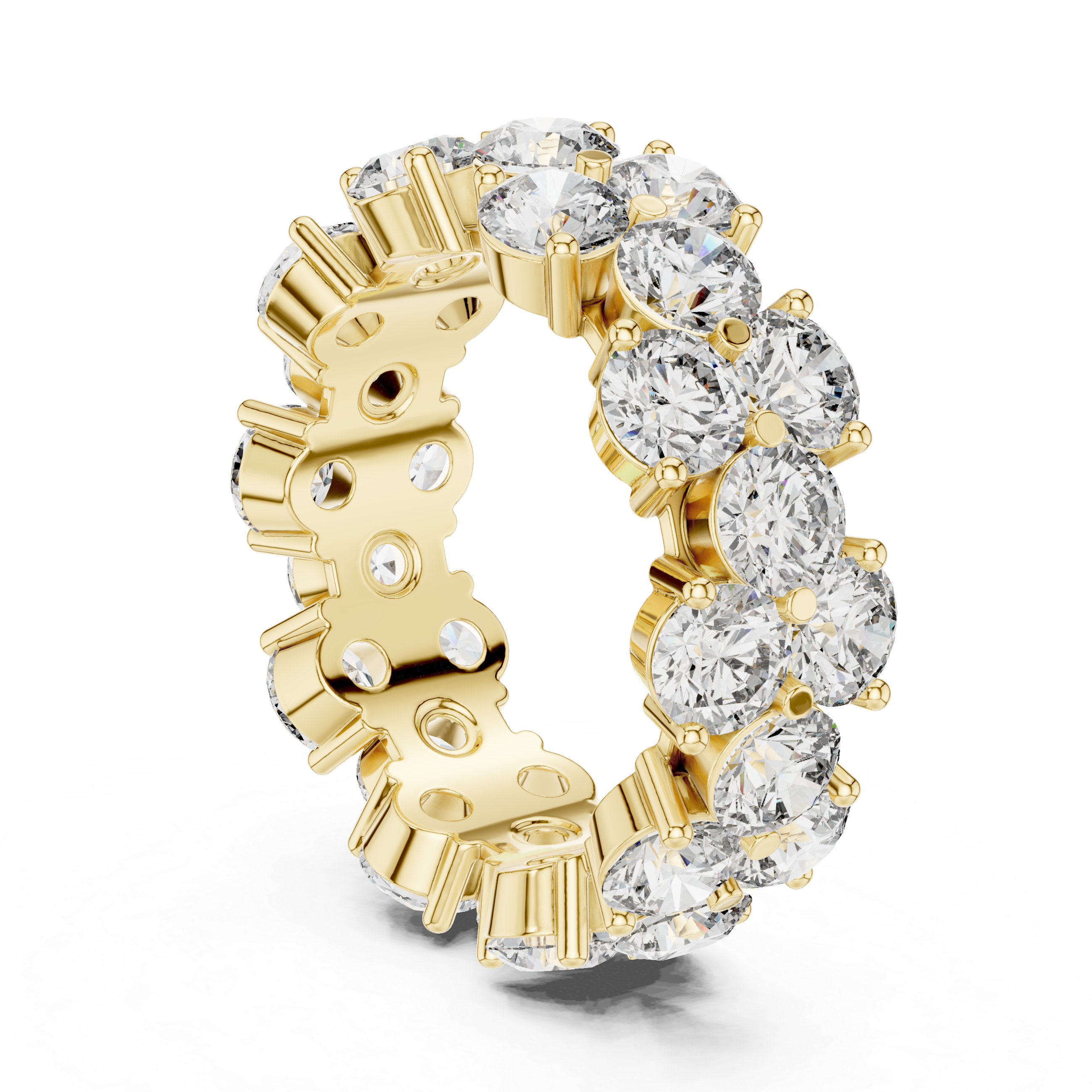 Engraved bangle with floral patterns.