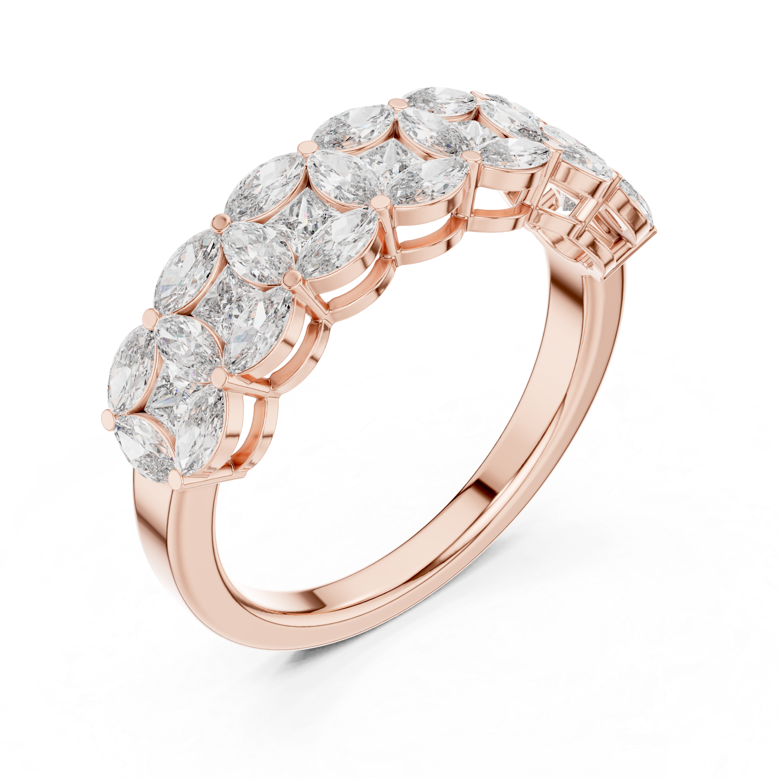 Decorative toe ring with gemstone accent.