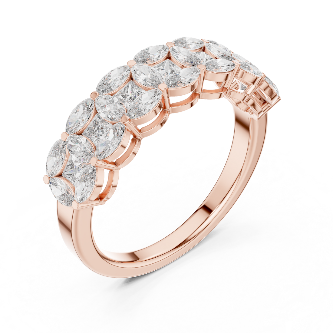 Decorative toe ring with gemstone accent.