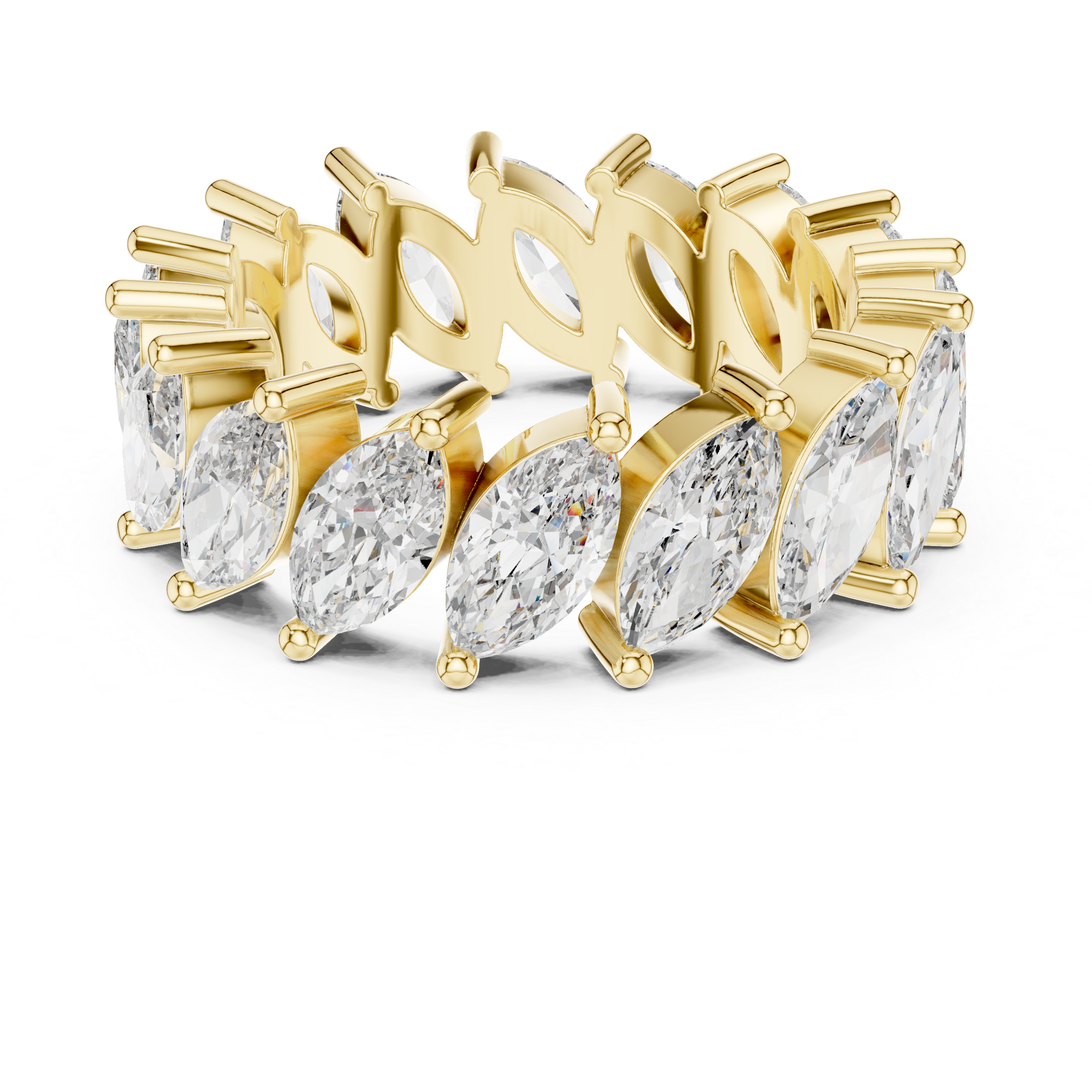 Gold chain bracelet with classic links.