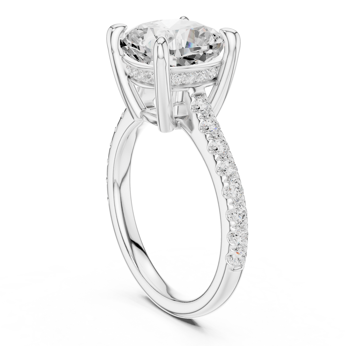 Sparkling CZ Diamond Necklace with high shine