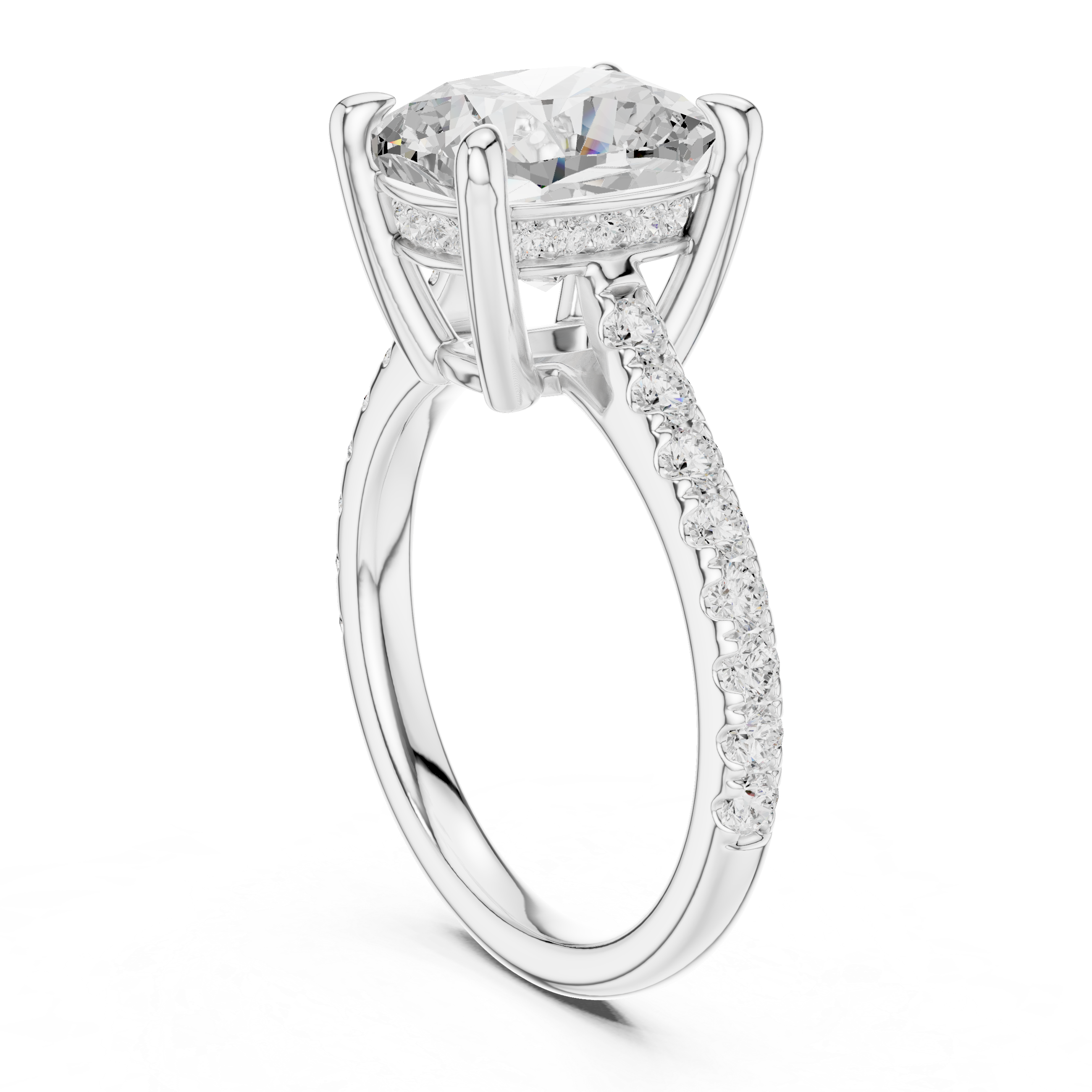 Sparkling CZ Diamond Necklace with high shine