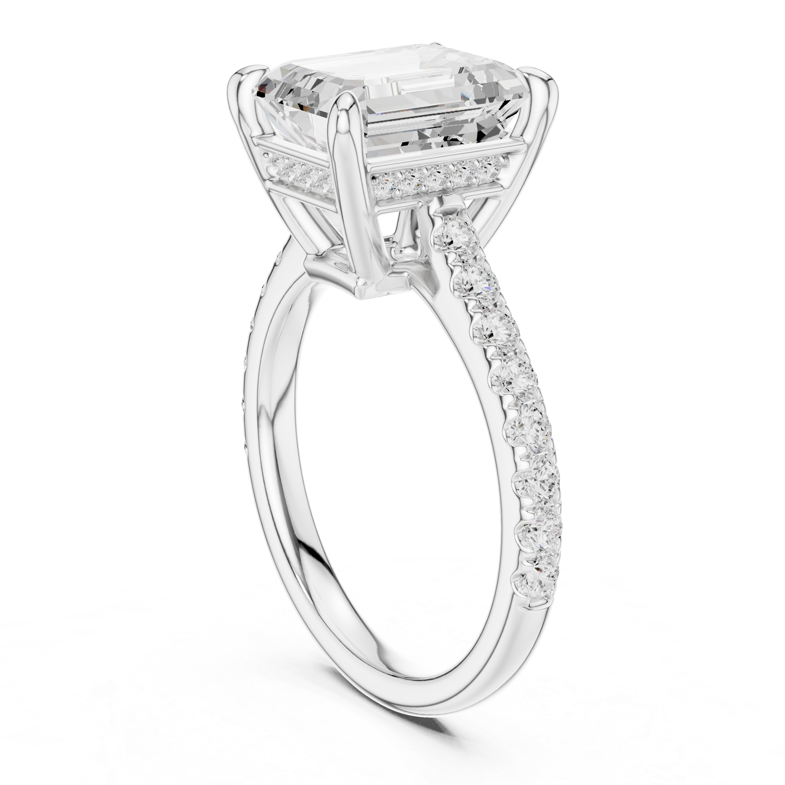 Sparkling CZ Diamond Necklace with high shine