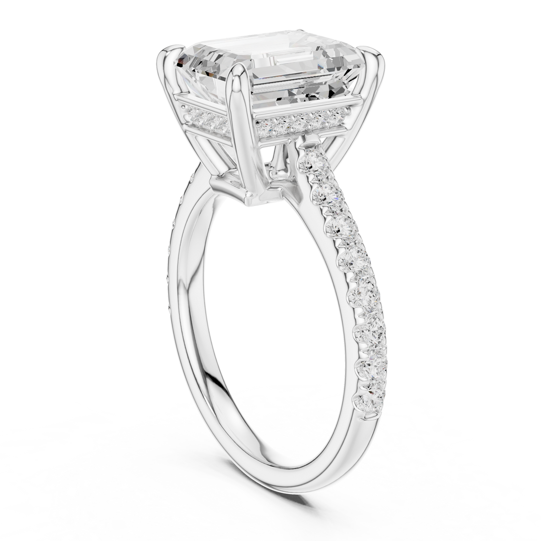 Sparkling CZ Diamond Necklace with high shine