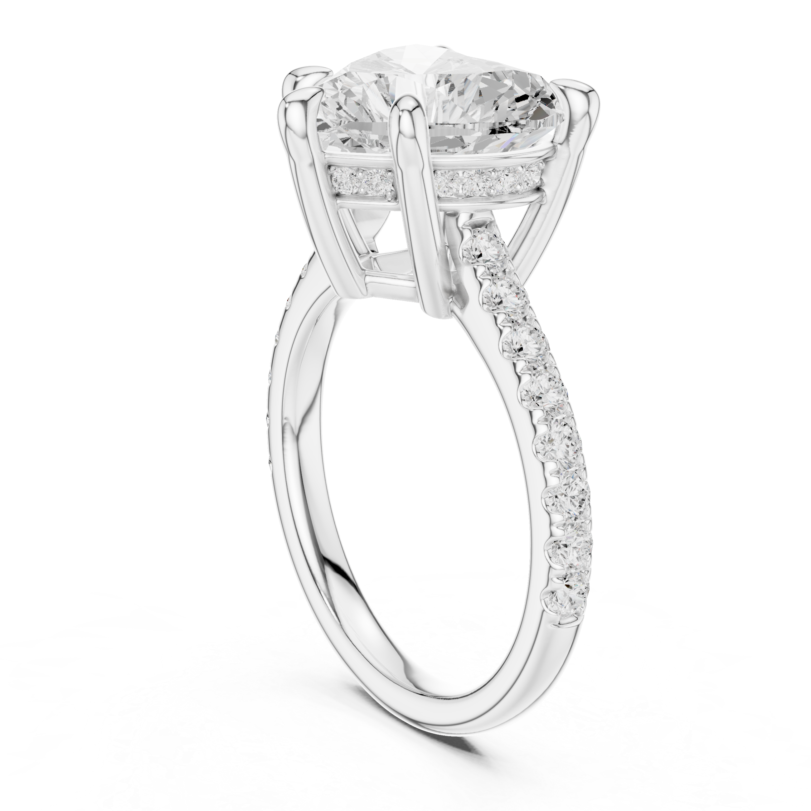 Sparkling CZ Diamond Necklace with high shine
