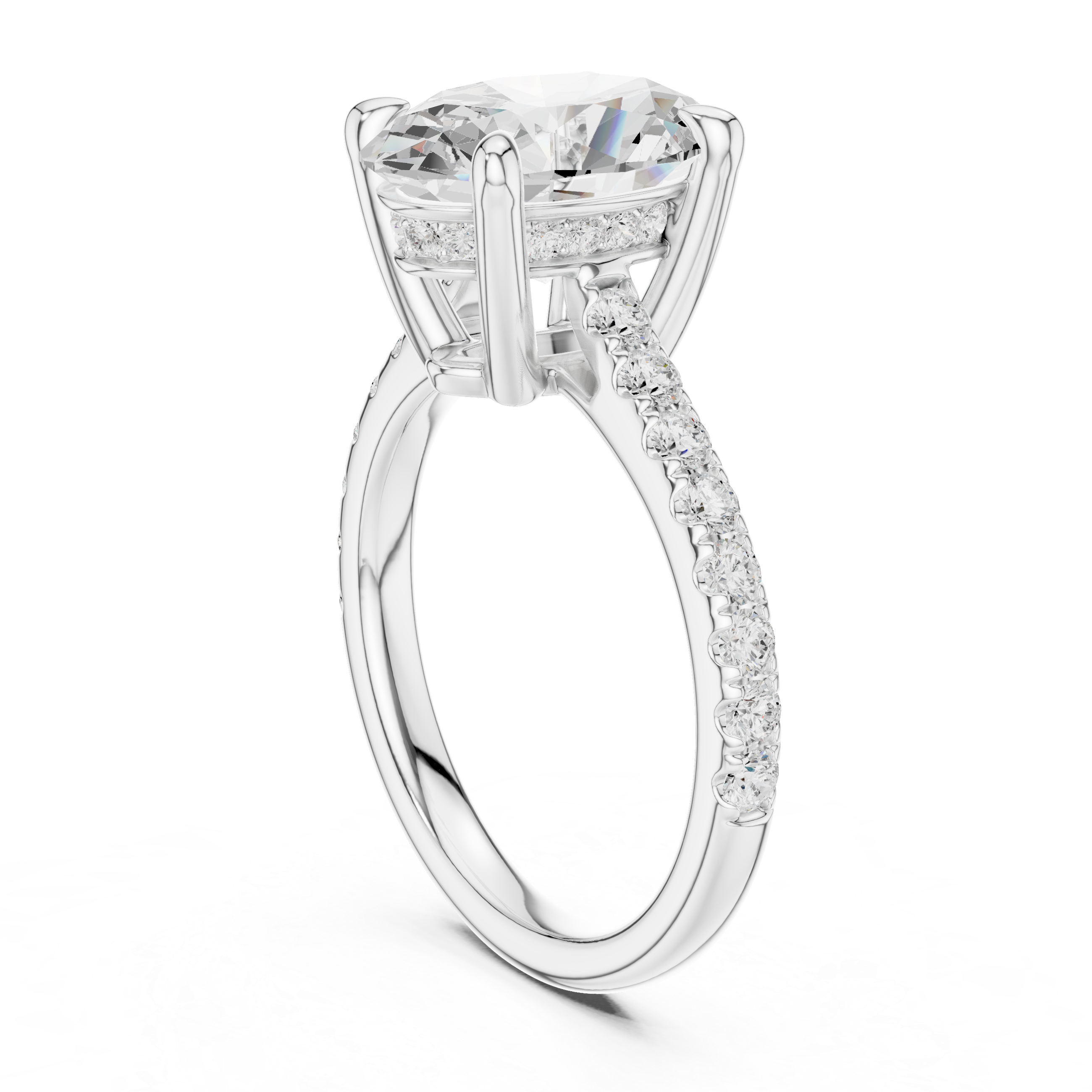 Sparkling CZ Diamond Necklace with high shine