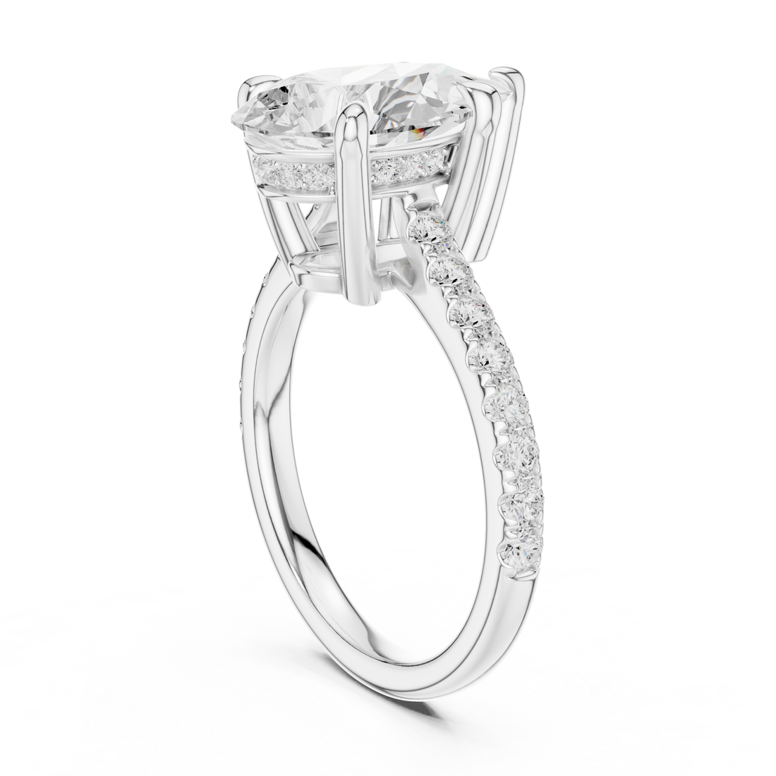 Sparkling CZ Diamond Necklace with high shine