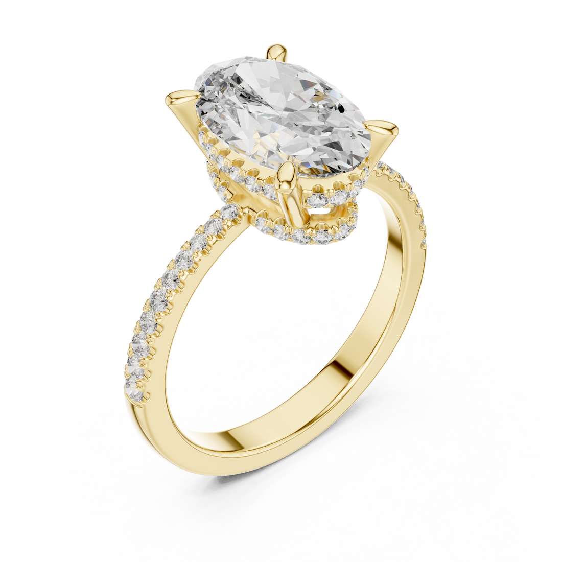 Elegant marquise diamond ring with slim polished band.