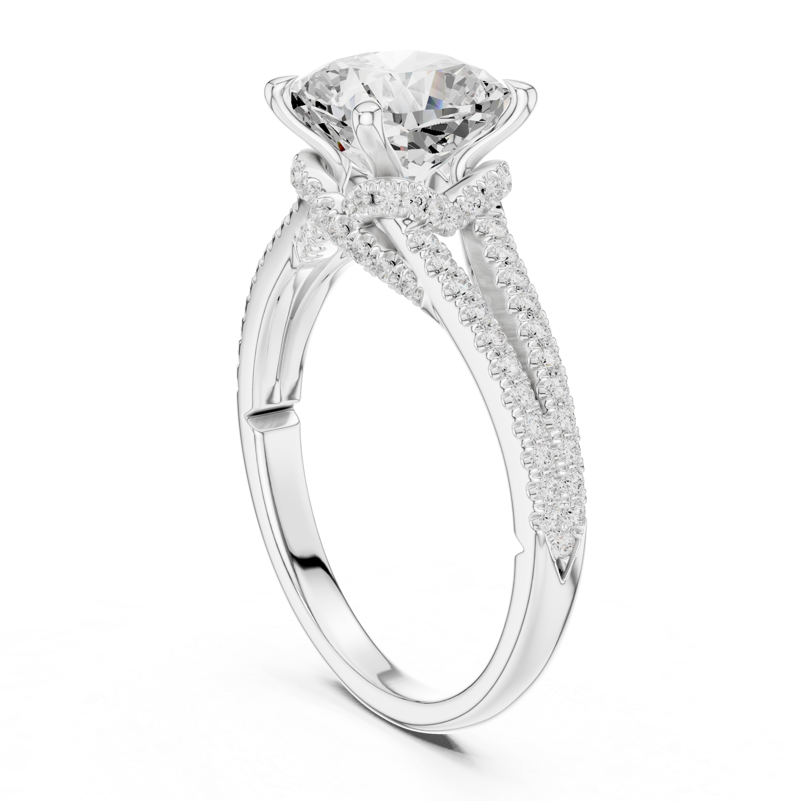 Sparkling CZ Diamond Necklace with high shine