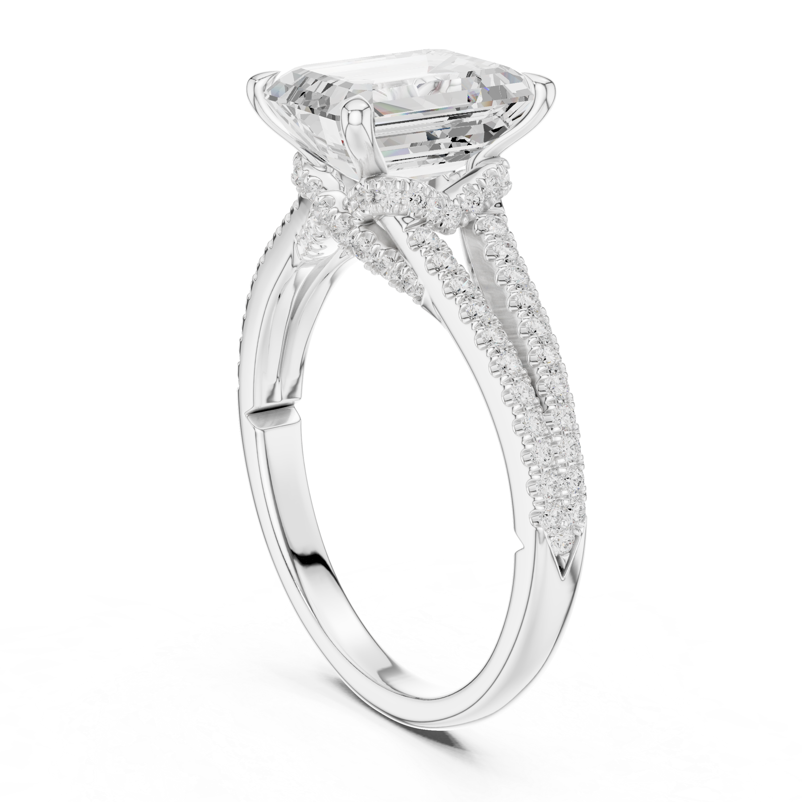 Sparkling CZ Diamond Necklace with high shine
