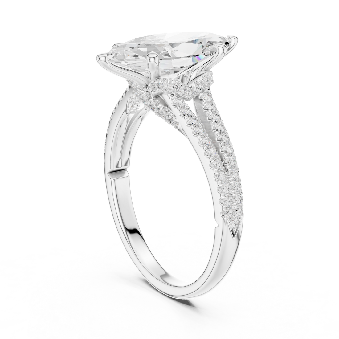 Sparkling CZ Diamond Necklace with high shine
