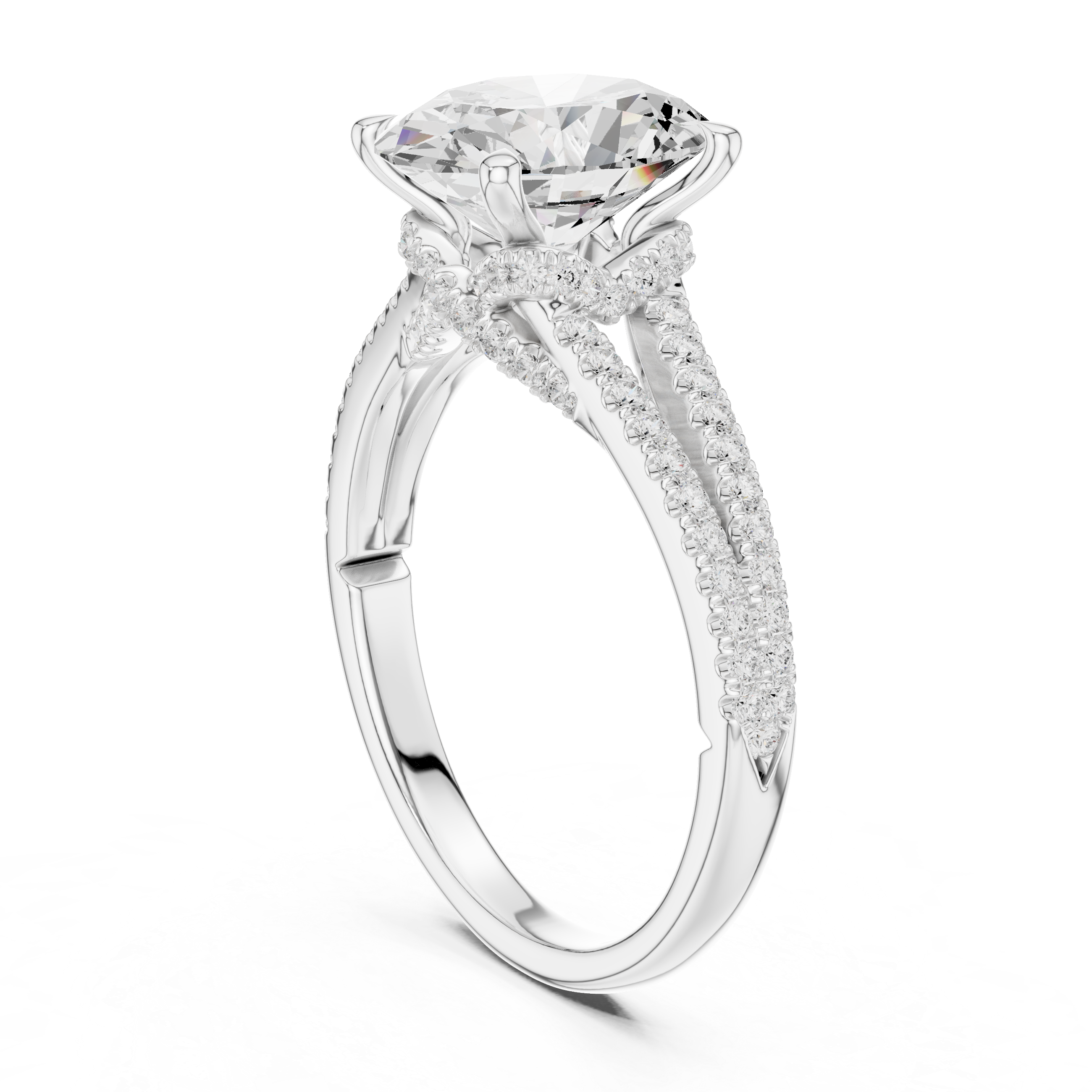 Sparkling CZ Diamond Necklace with high shine