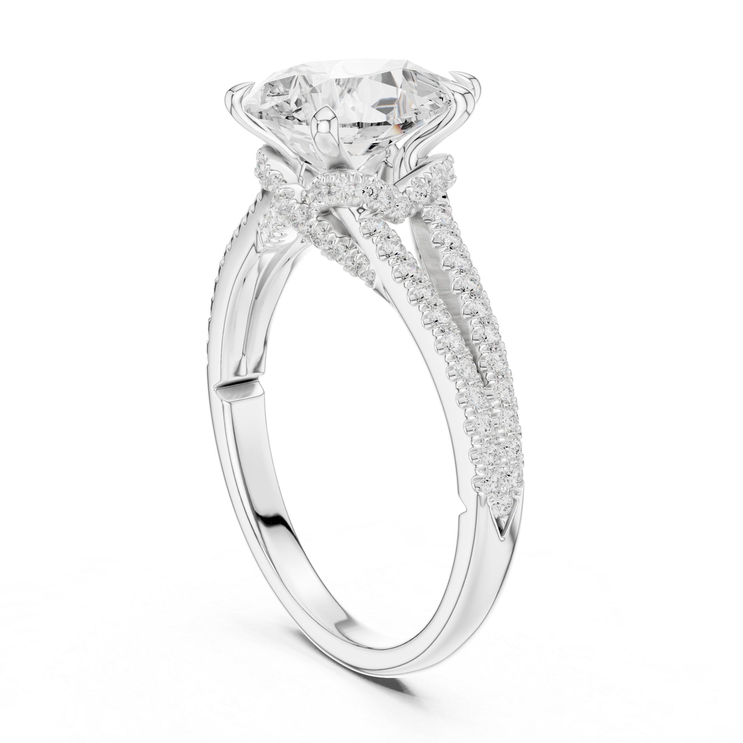 Sparkling CZ Diamond Necklace with high shine