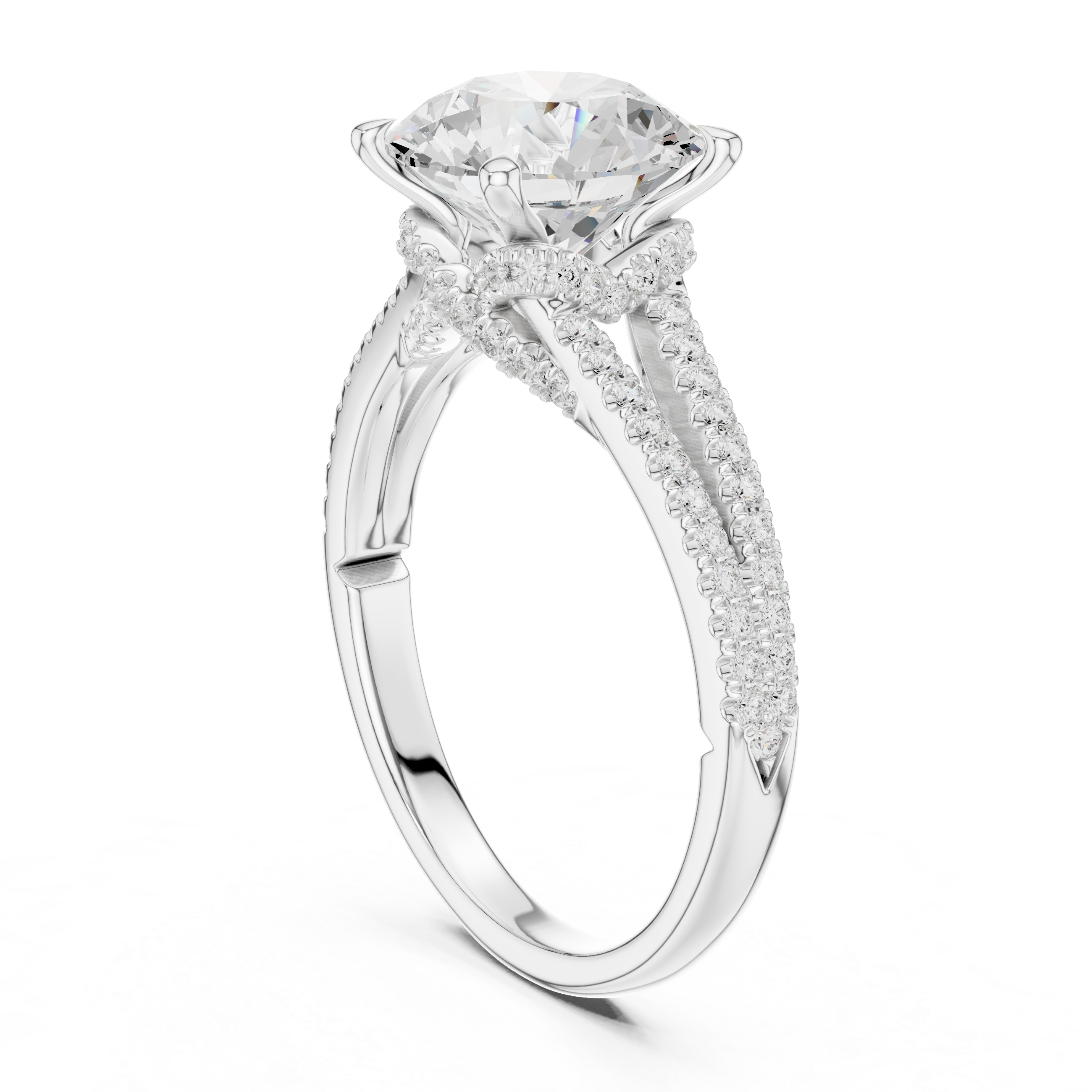 Sparkling CZ Diamond Necklace with high shine