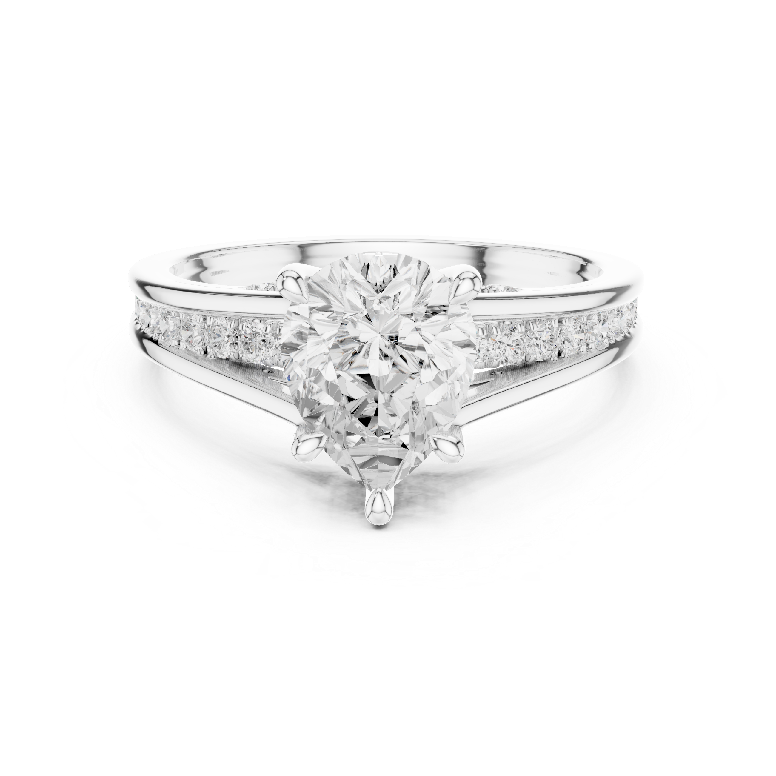 Smooth men's band ring in gold.