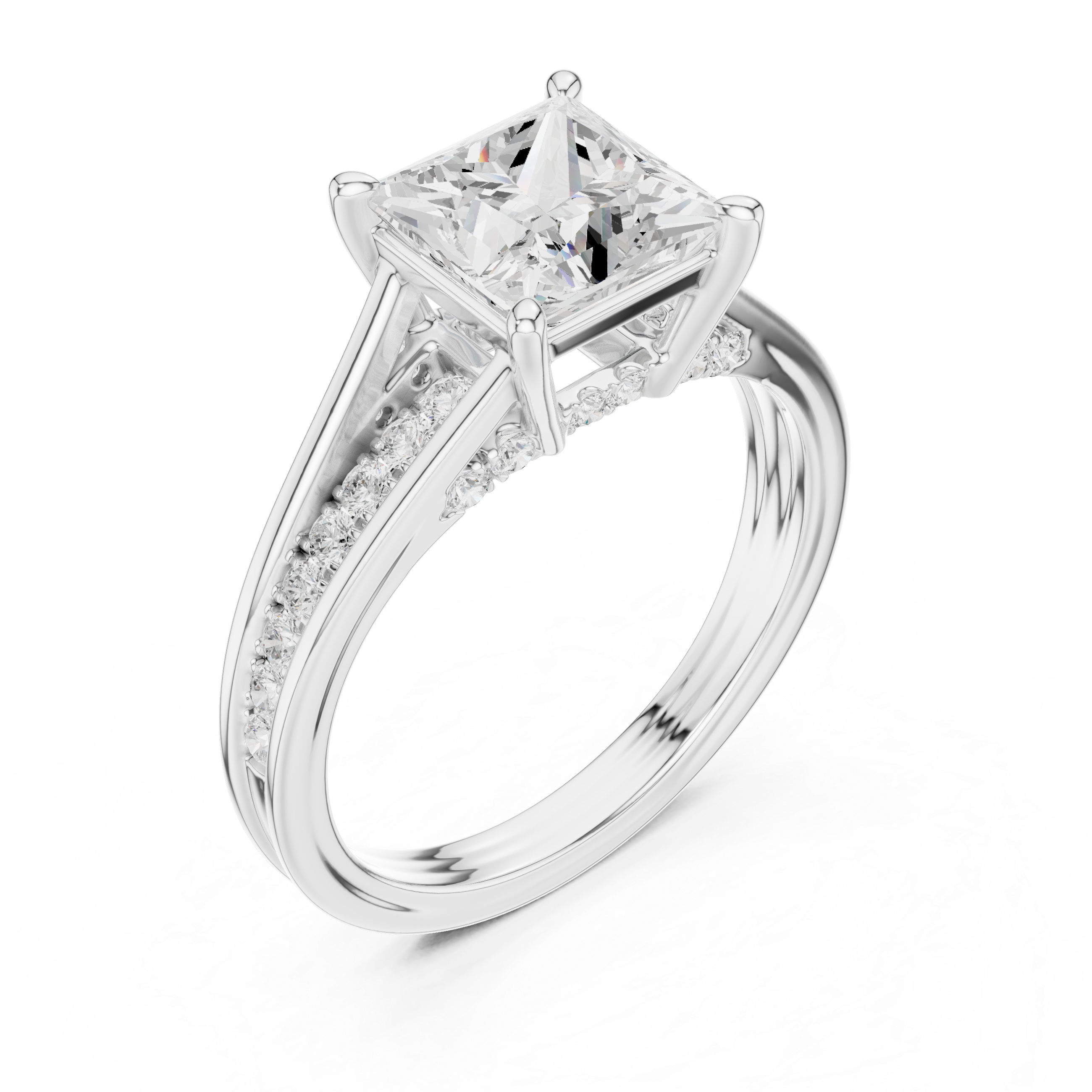 Cocktail ring with large colorful gemstone.