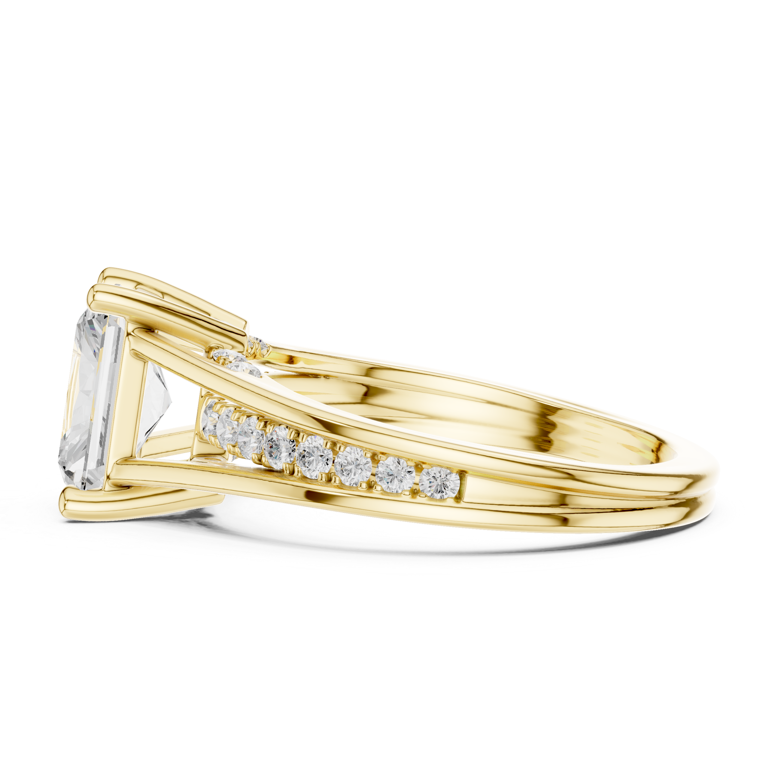 Link bracelet with bold metal segments.