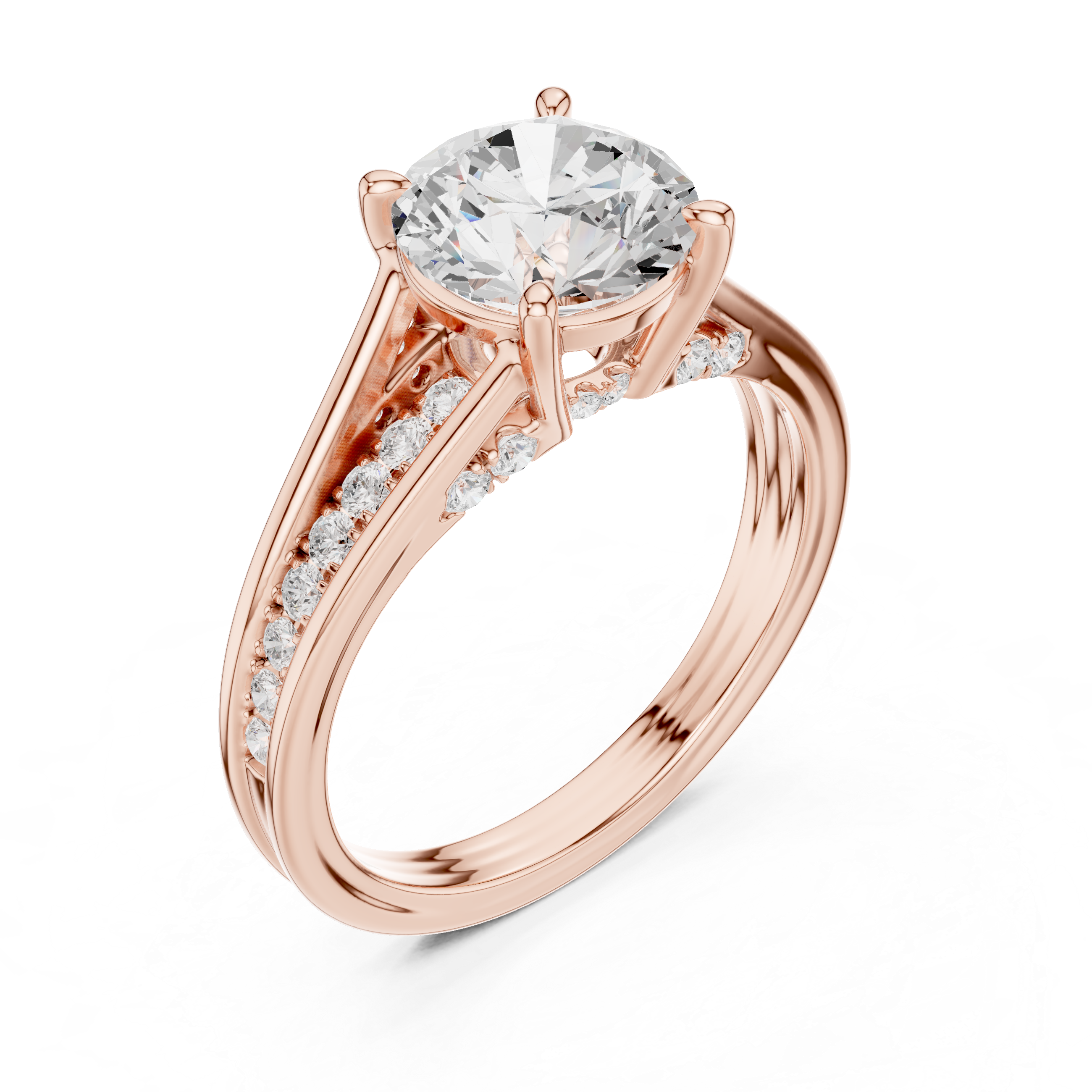 Engagement jewellery set with modern style.