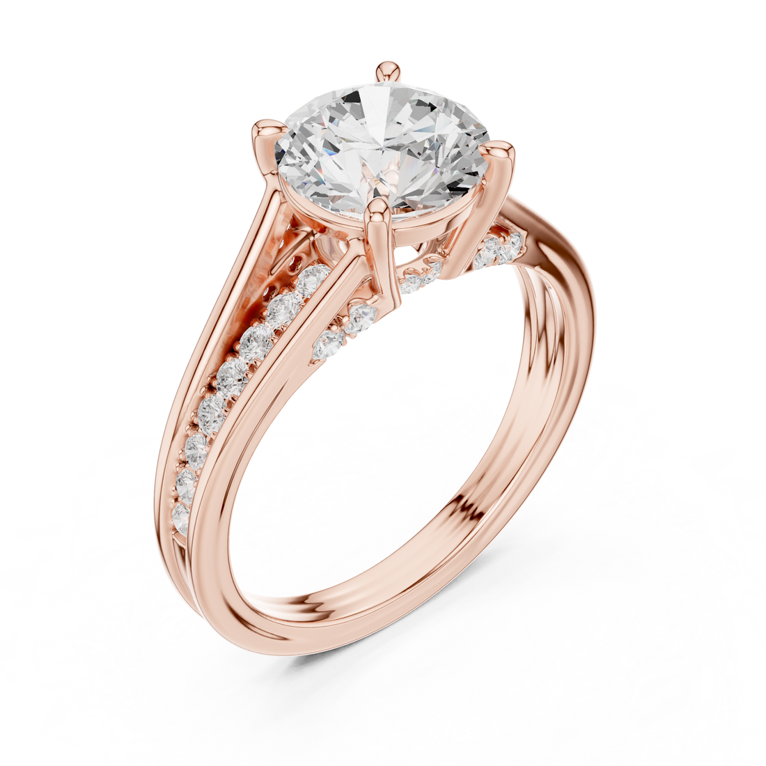 Engagement jewellery set with modern style.