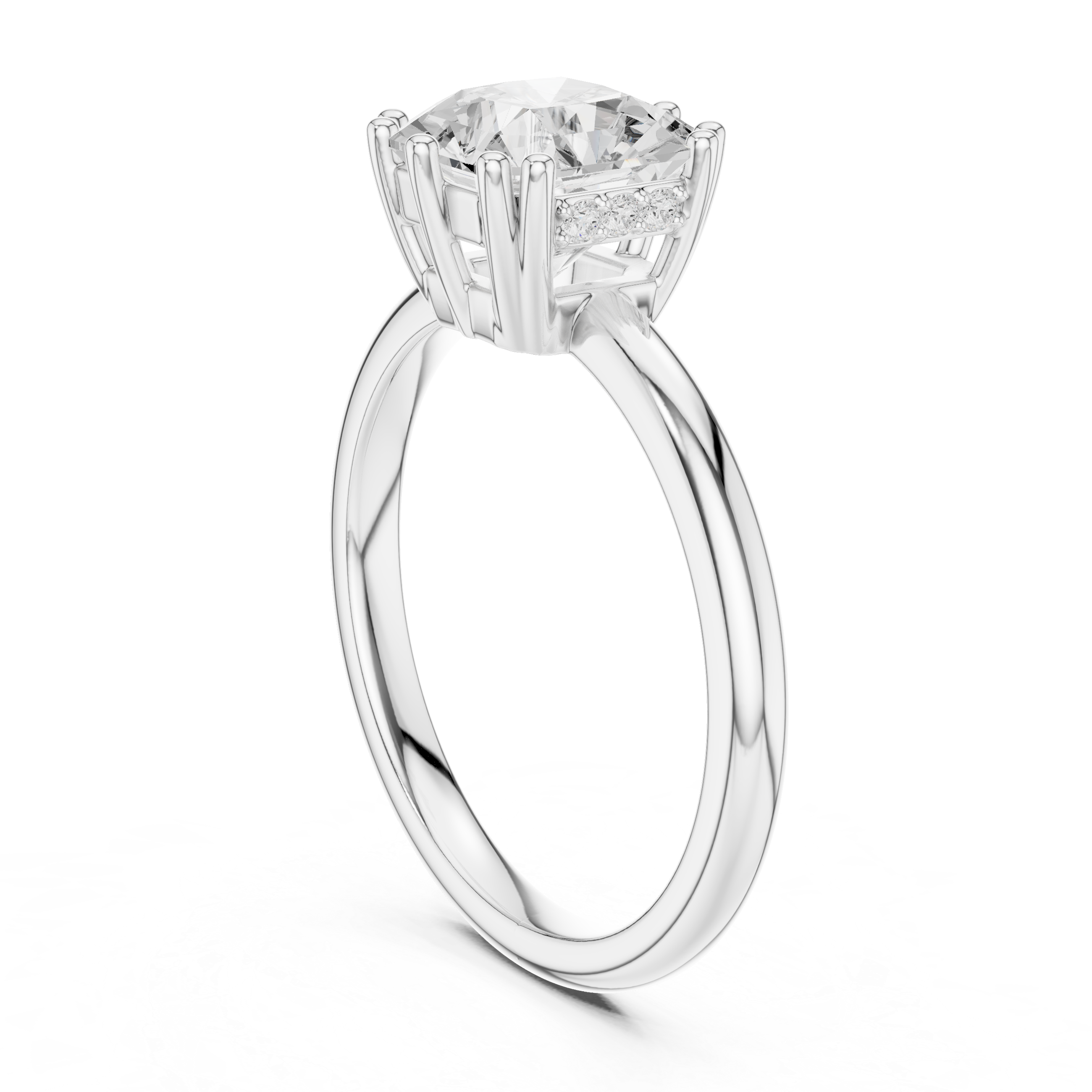 Sparkling CZ Diamond Necklace with high shine