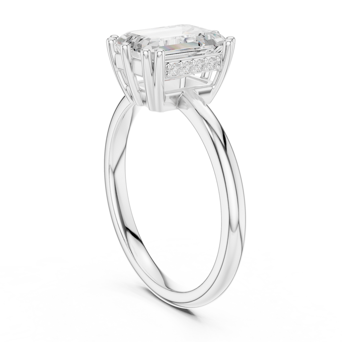 Sparkling CZ Diamond Necklace with high shine