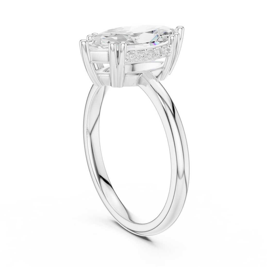 Sparkling CZ Diamond Necklace with high shine