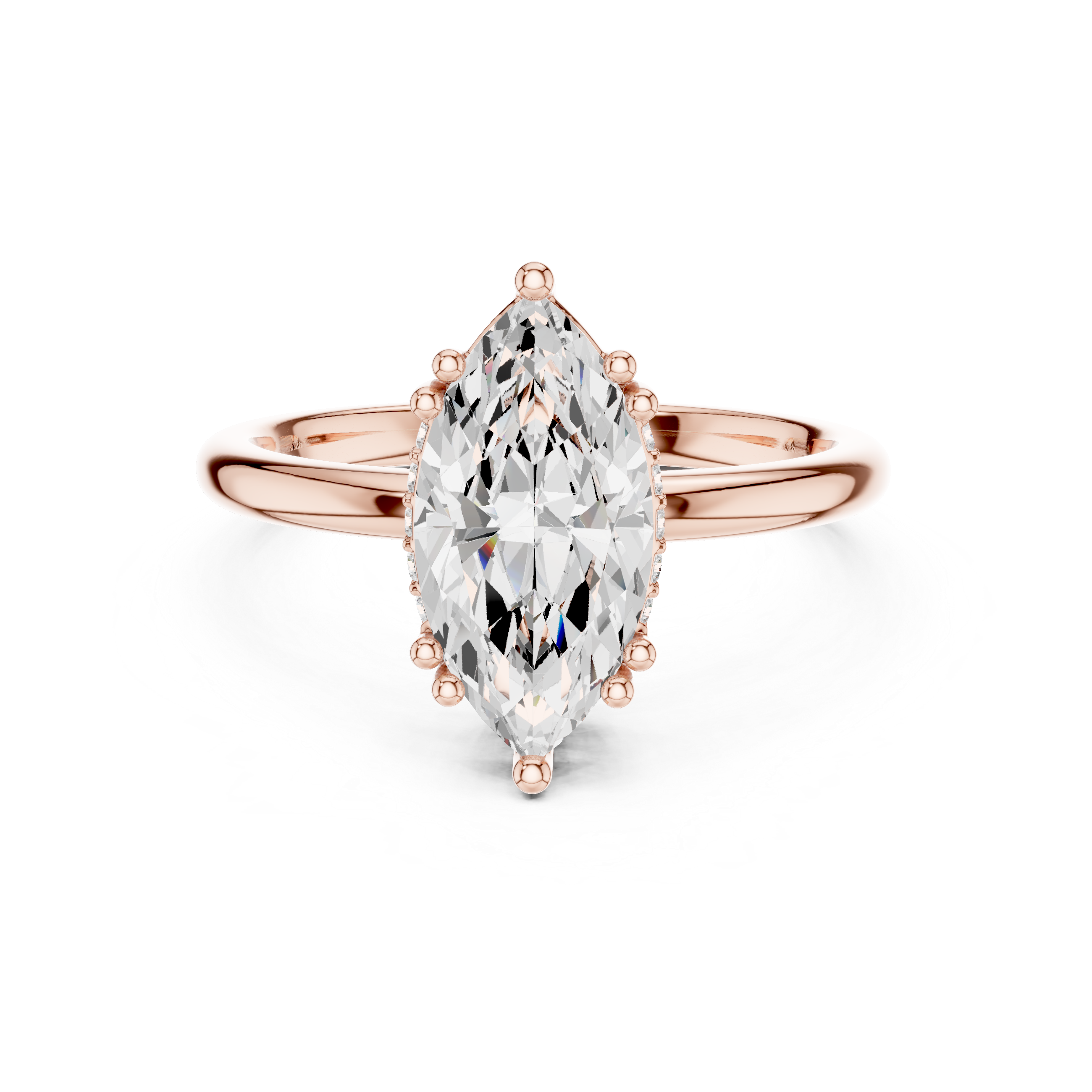 Marquise Cut Diamond Solitaire Engagement Ring Classic Elegance