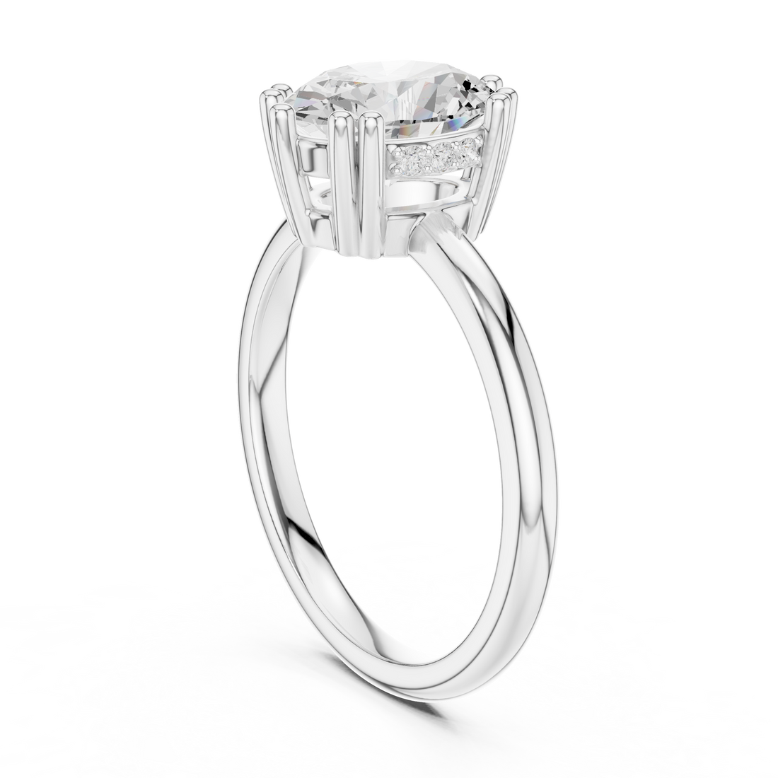 Sparkling CZ Diamond Necklace with high shine